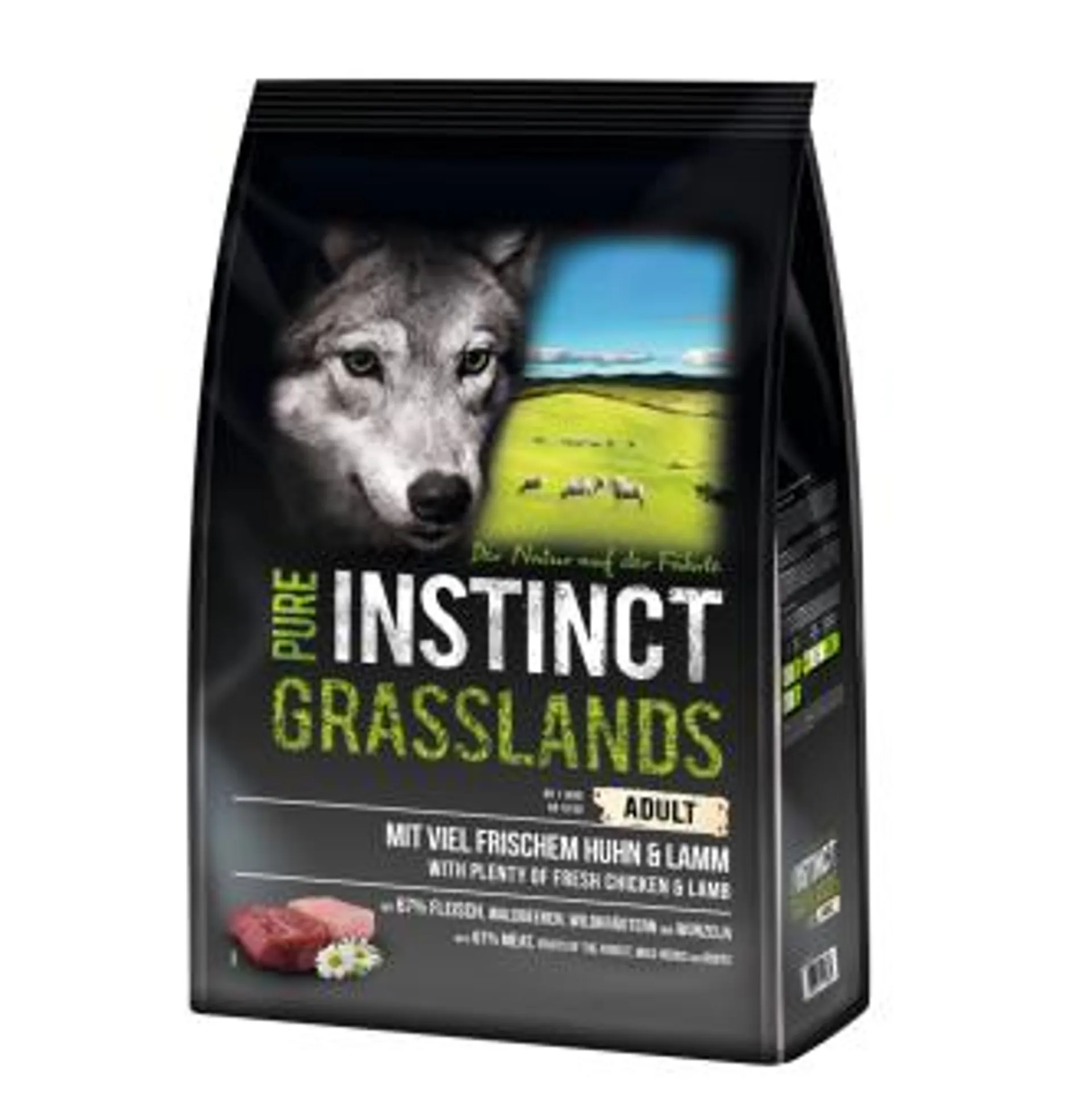 PURE INSTINCT Grasslands 4kg mit Huhn und Lamm