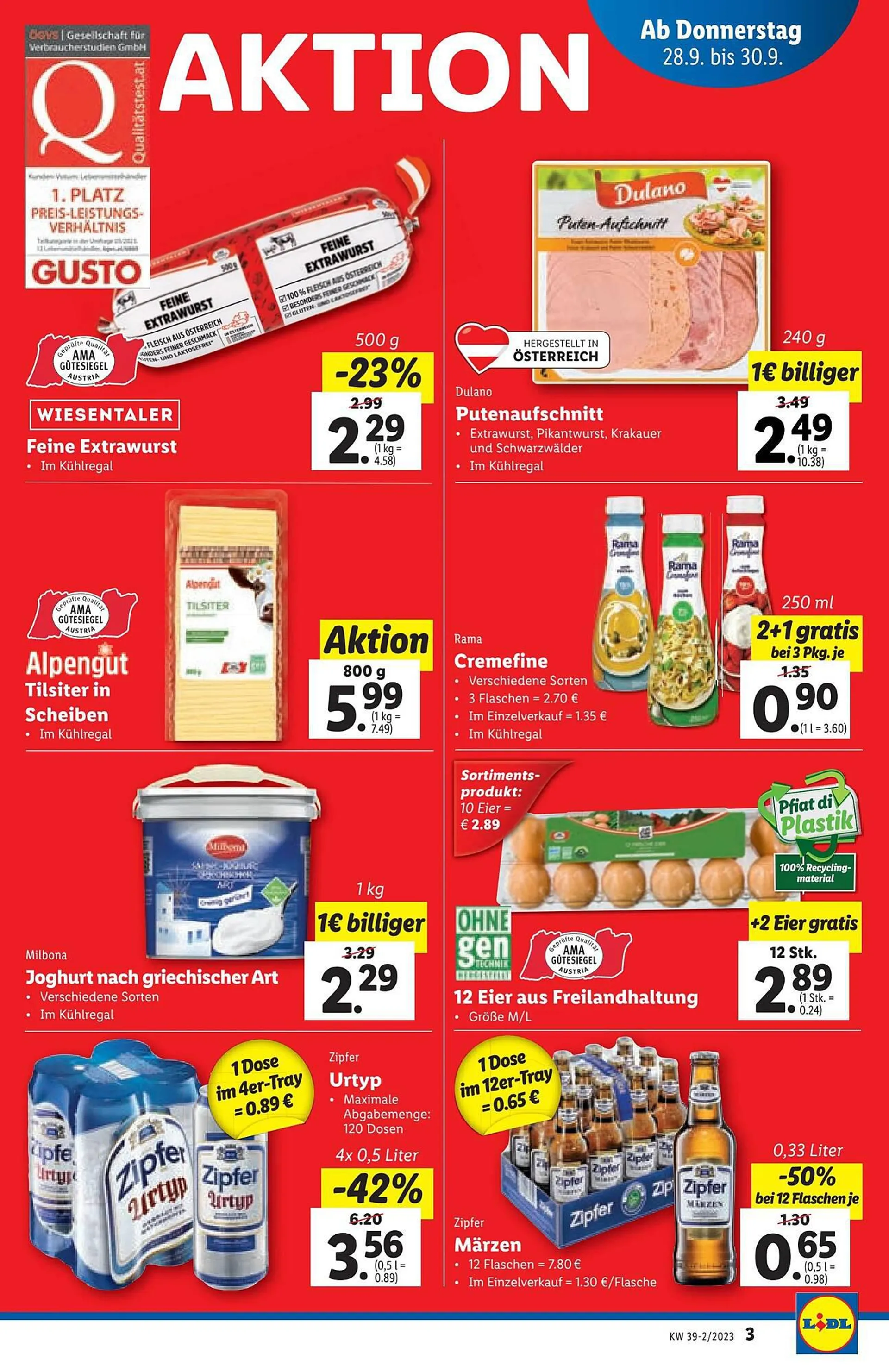 Lidl Flugblatt von 27. September bis 4. Oktober 2023 - Flugblätt seite  3