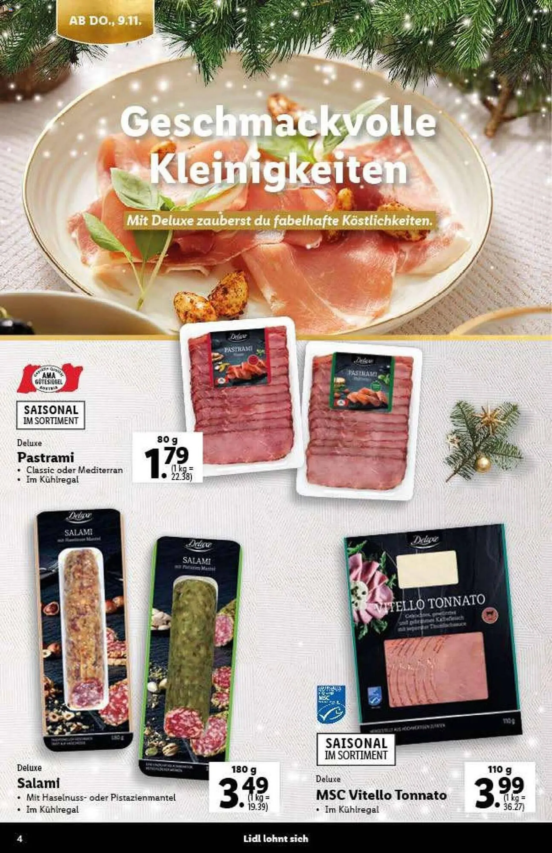 Lidl Flugblatt von 9. November bis 21. Dezember 2023 - Flugblätt seite  4