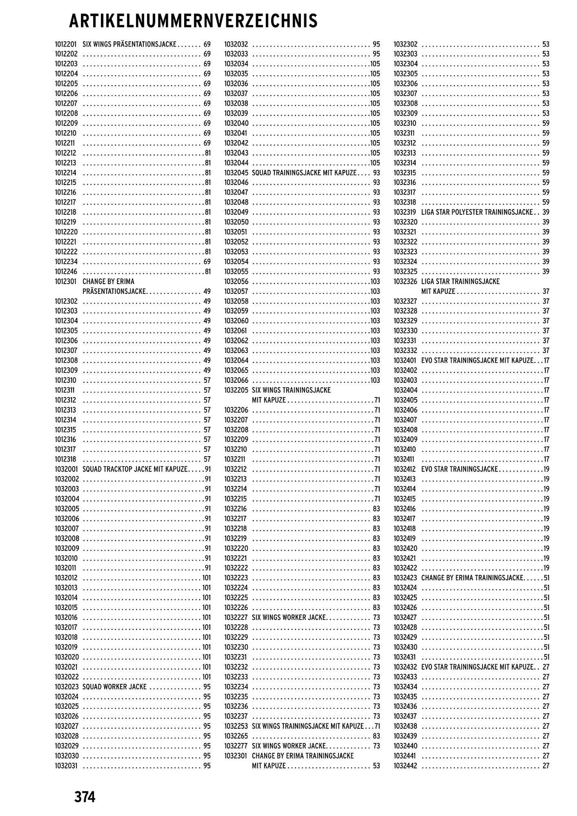 ERIMA Flugblatt von 2. Jänner bis 31. Dezember 2024 - Flugblätt seite  374