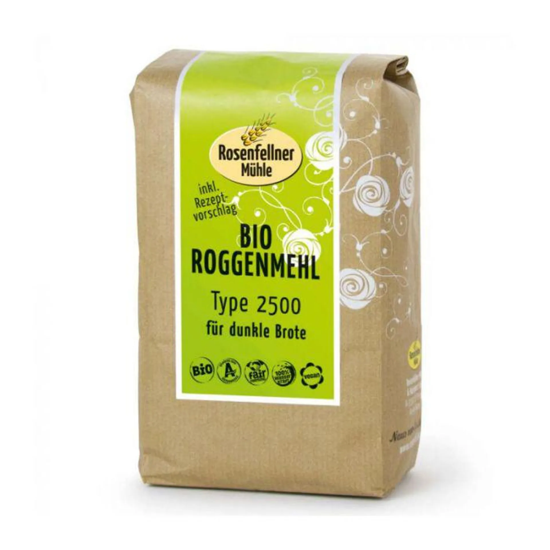 Rosenfellner Mühle Bio Roggenmehl Type 2500 750g