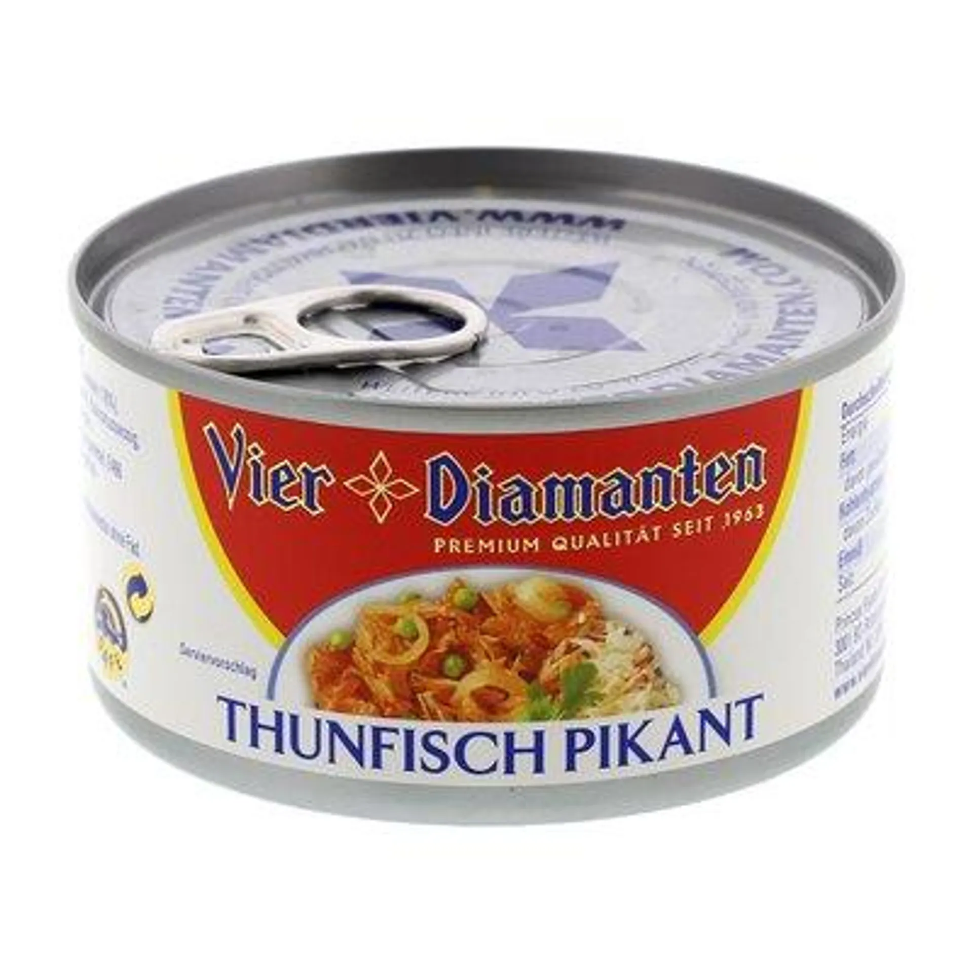 Vier Diamanten Thunfisch Pikant