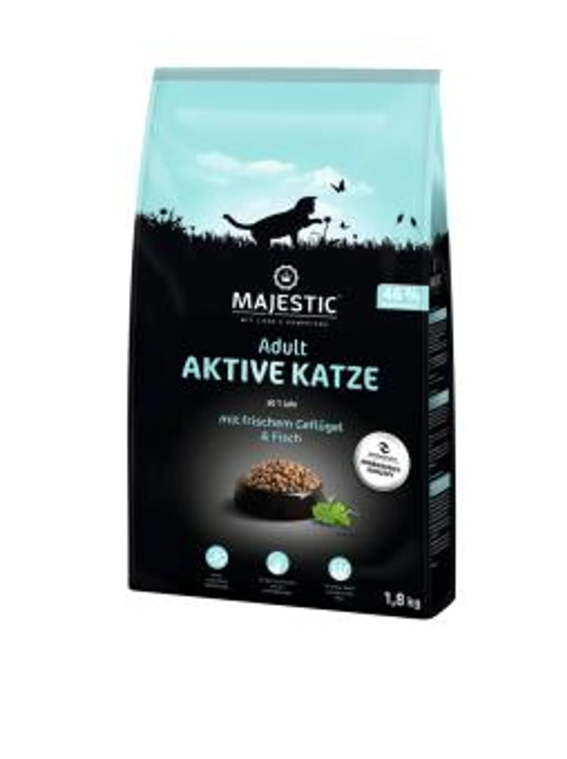 MAJESTIC Cat Outdoor 1,8kg mit Geflügel und Fisch