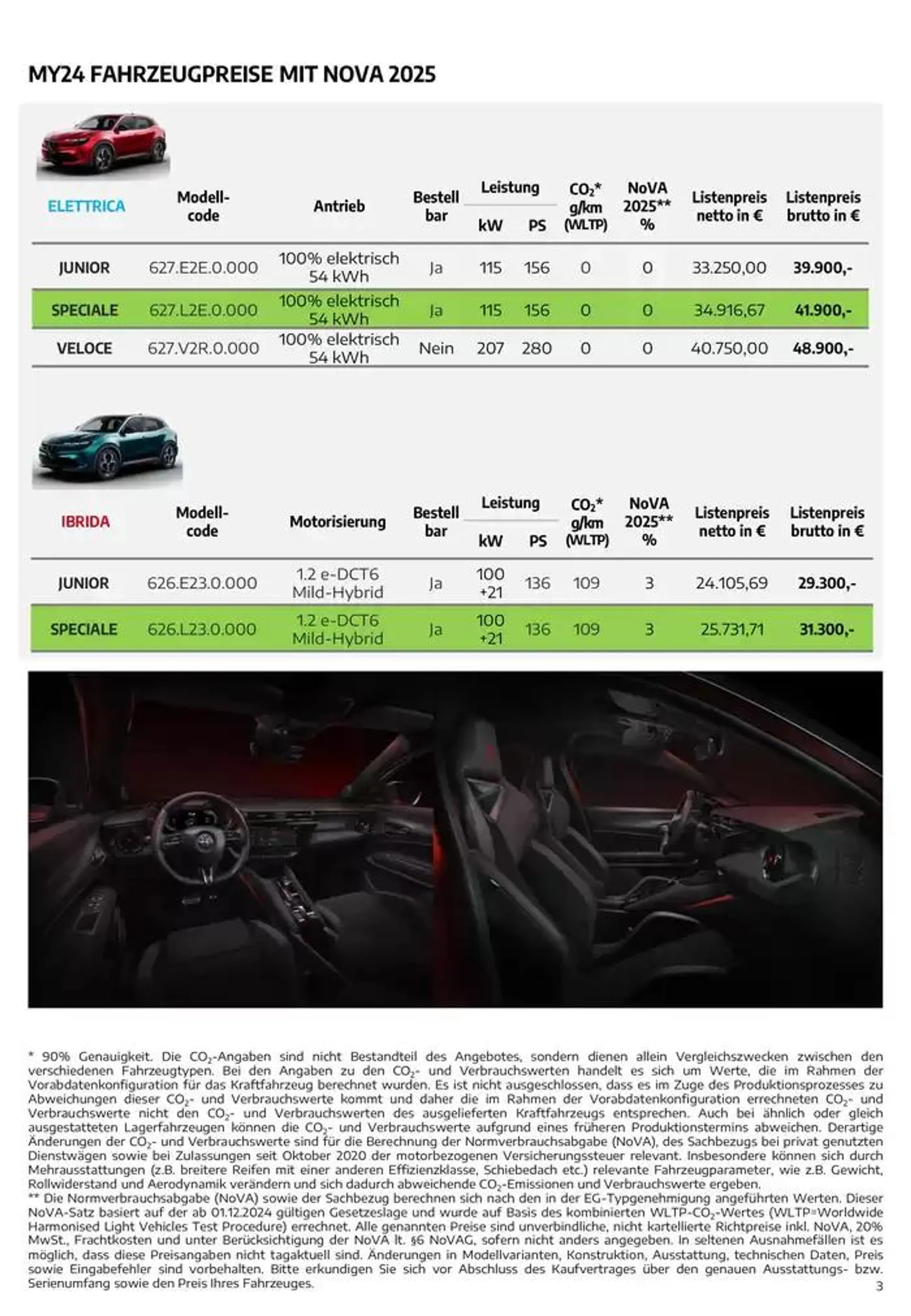 Alfa Romeo Junior von 7. Dezember bis 7. Dezember 2025 - Flugblätt seite  3