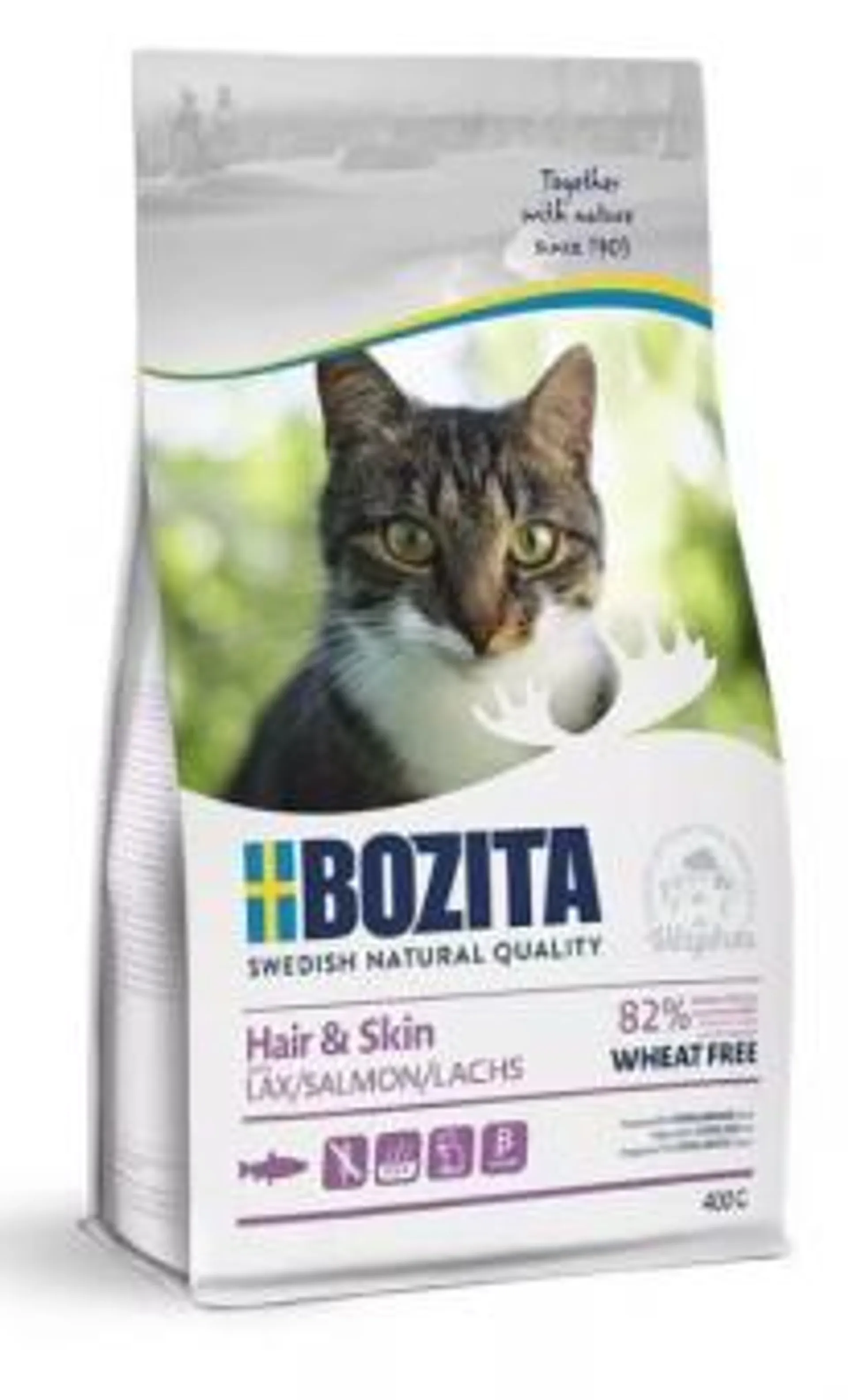 BOZITA Cat Hair & Skin 400g mit Lachs