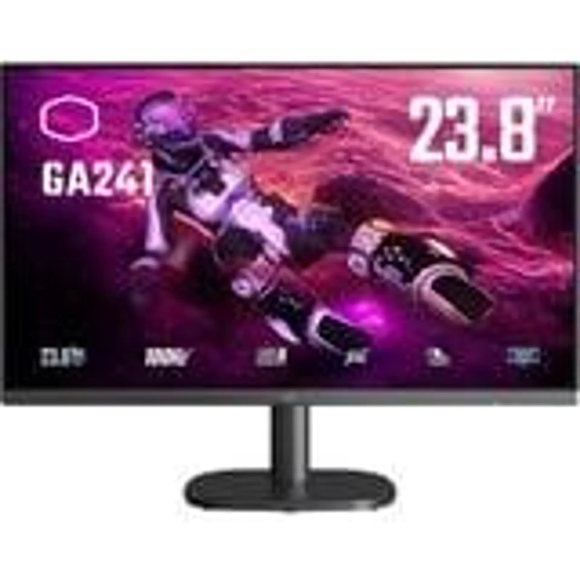 Cooler Master GA241, LED-Monitor (60 cm (23.8 Zoll), schwarz, FullHD, VA, Adaptive Sync, 100Hz Panel, Outlet)