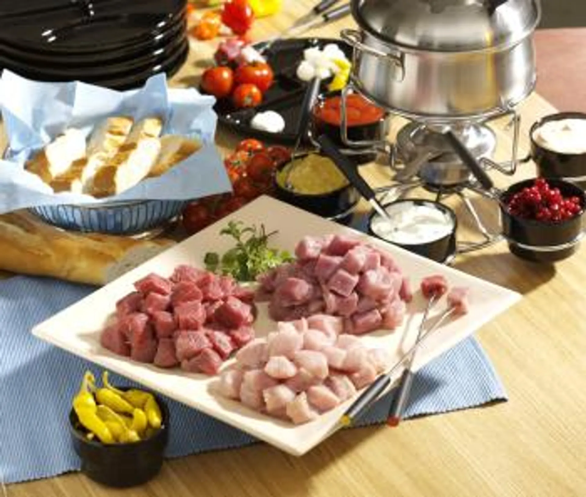 Fondue Fleisch Steinplatte TK