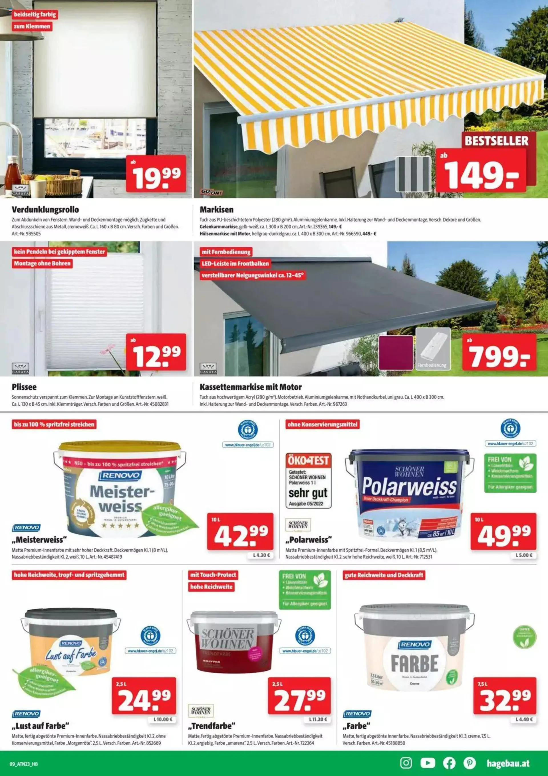 Hagebau Flugblatt von 28. Mai bis 31. Dezember 2023 - Flugblätt seite  9