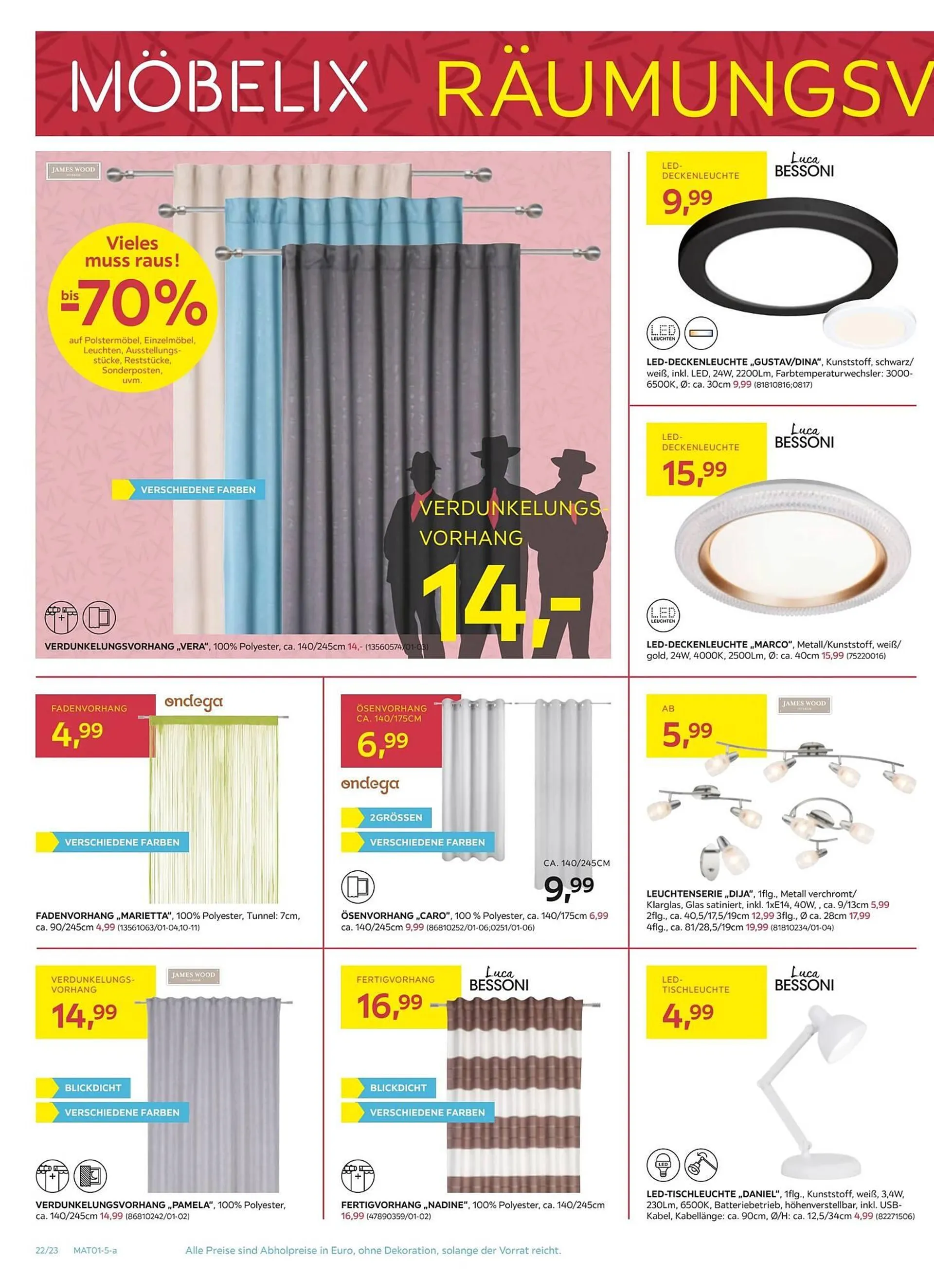 Möbelix Flugblatt von 23. Dezember bis 7. Jänner 2025 - Flugblätt seite  22