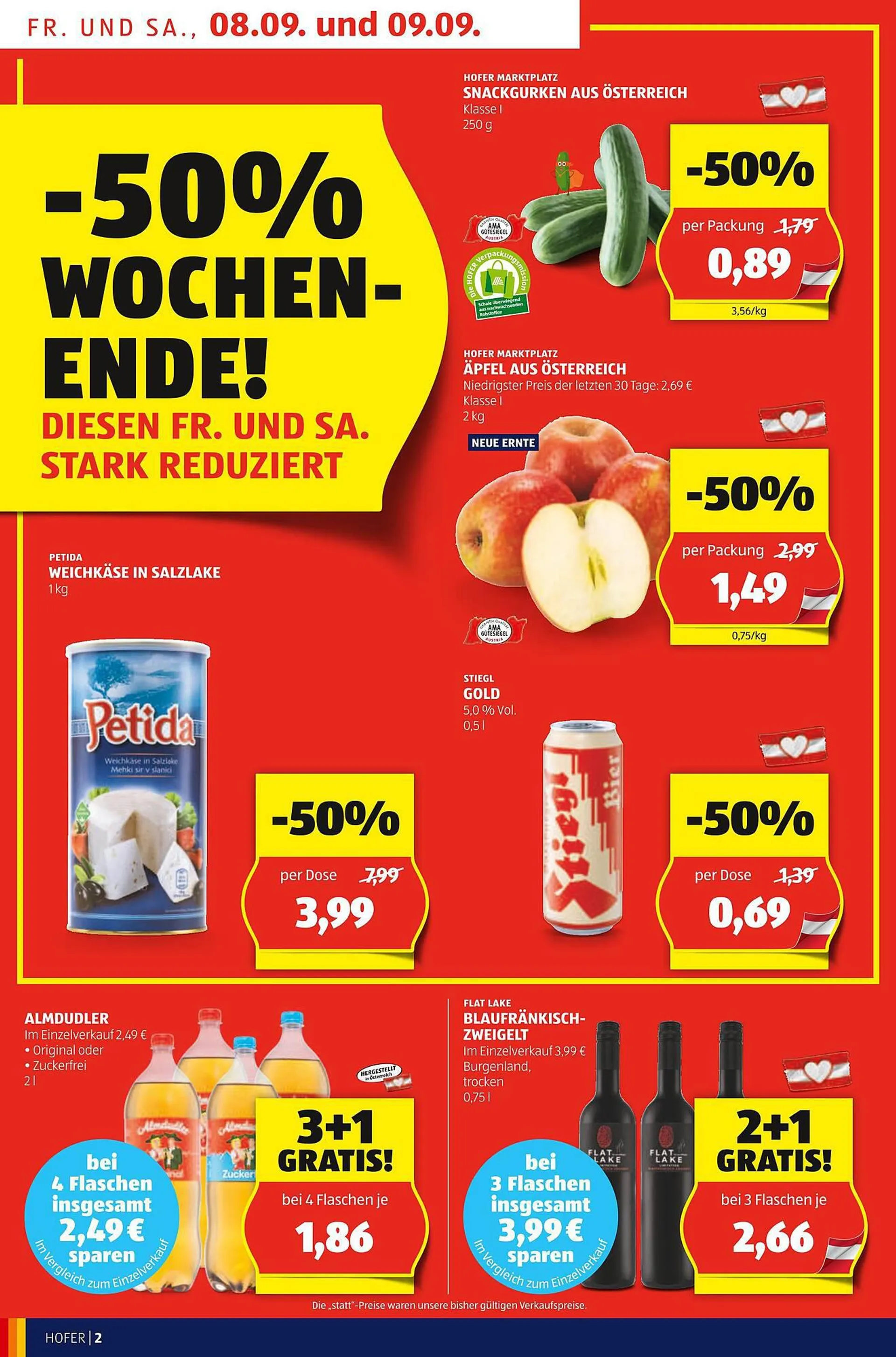 Hofer Flugblatt von 8. September bis 14. September 2023 - Flugblätt seite  2