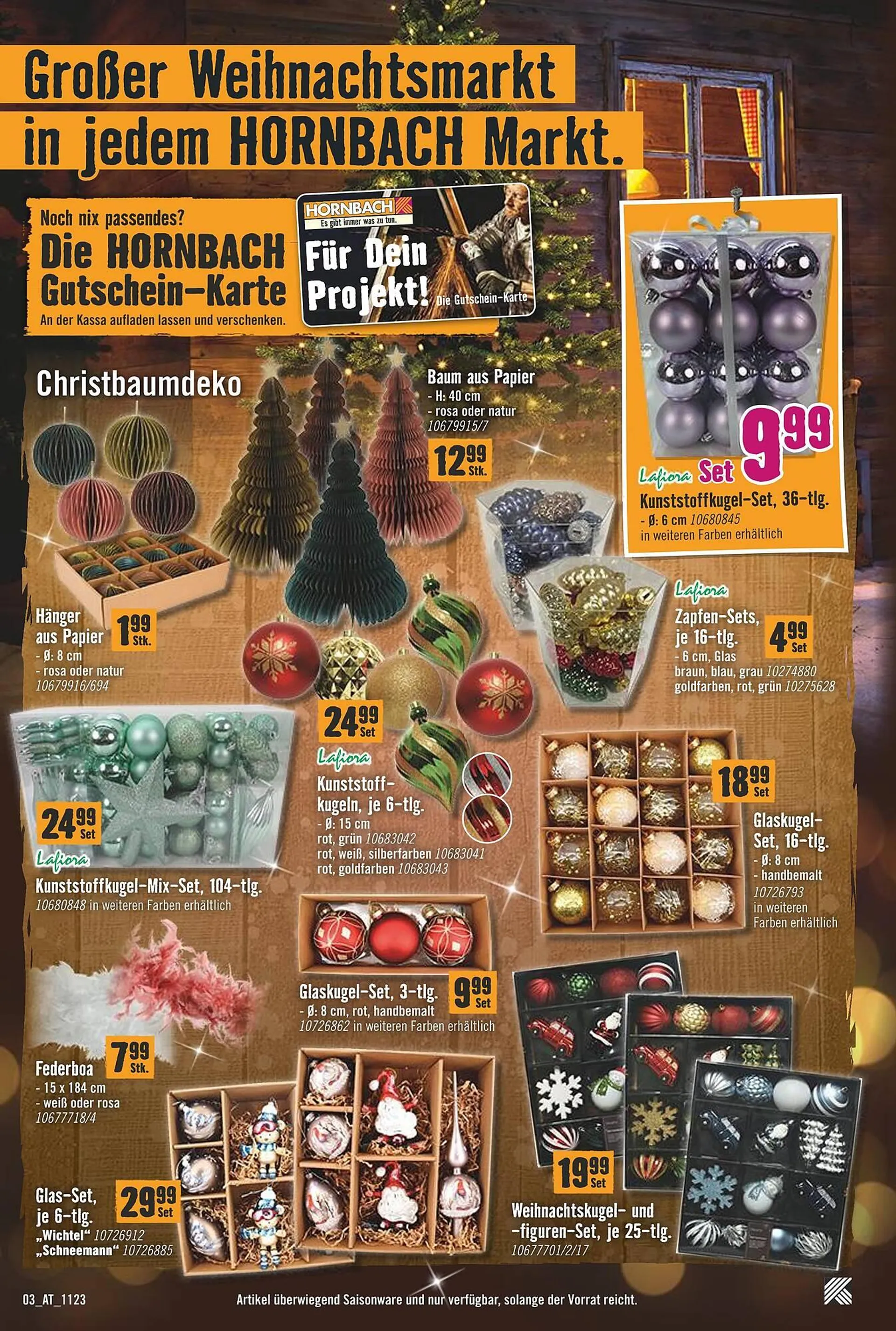 Hornbach Flugblatt von 6. Dezember bis 22. Dezember 2023 - Flugblätt seite  3