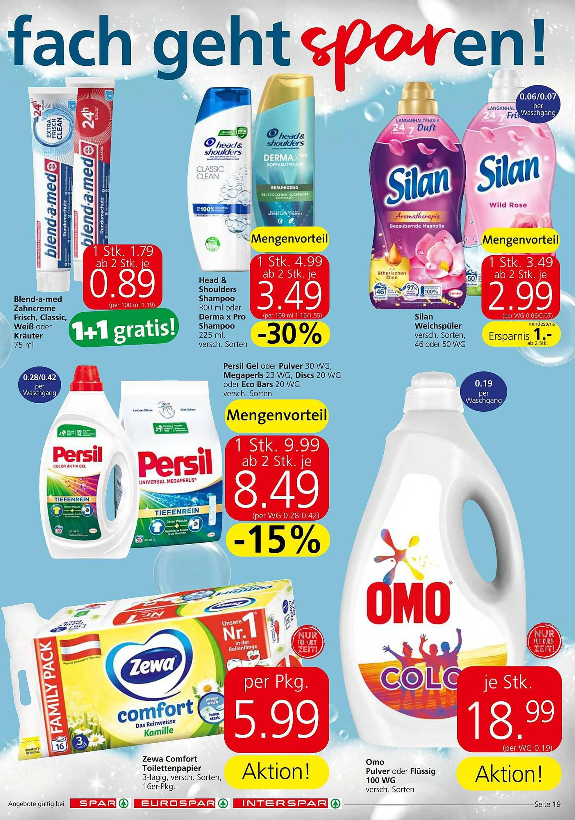 Spar Flugblatt von 31. August bis 13. September 2023 - Flugblätt seite  19