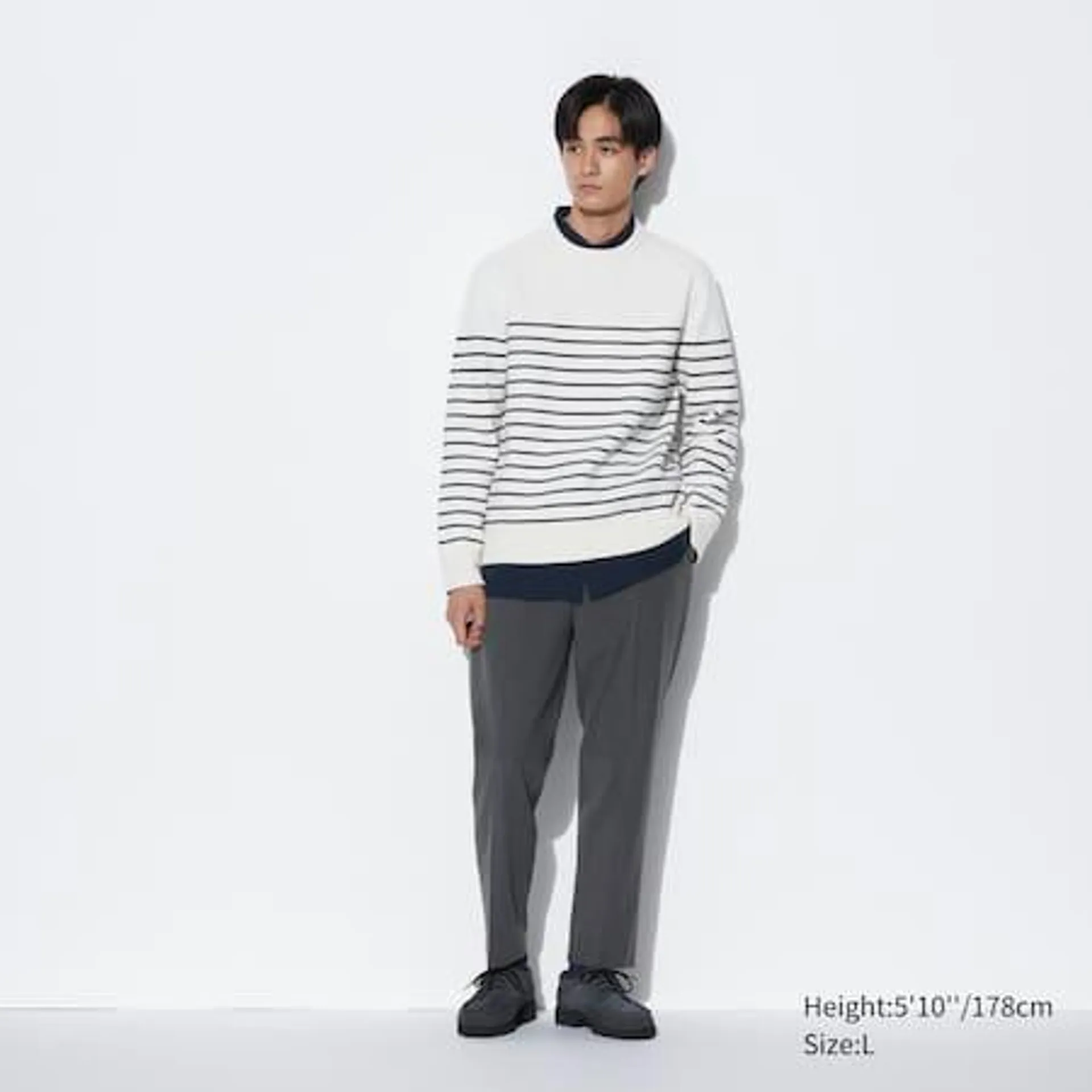 Smart Wool-Like Ankle Length Trousers