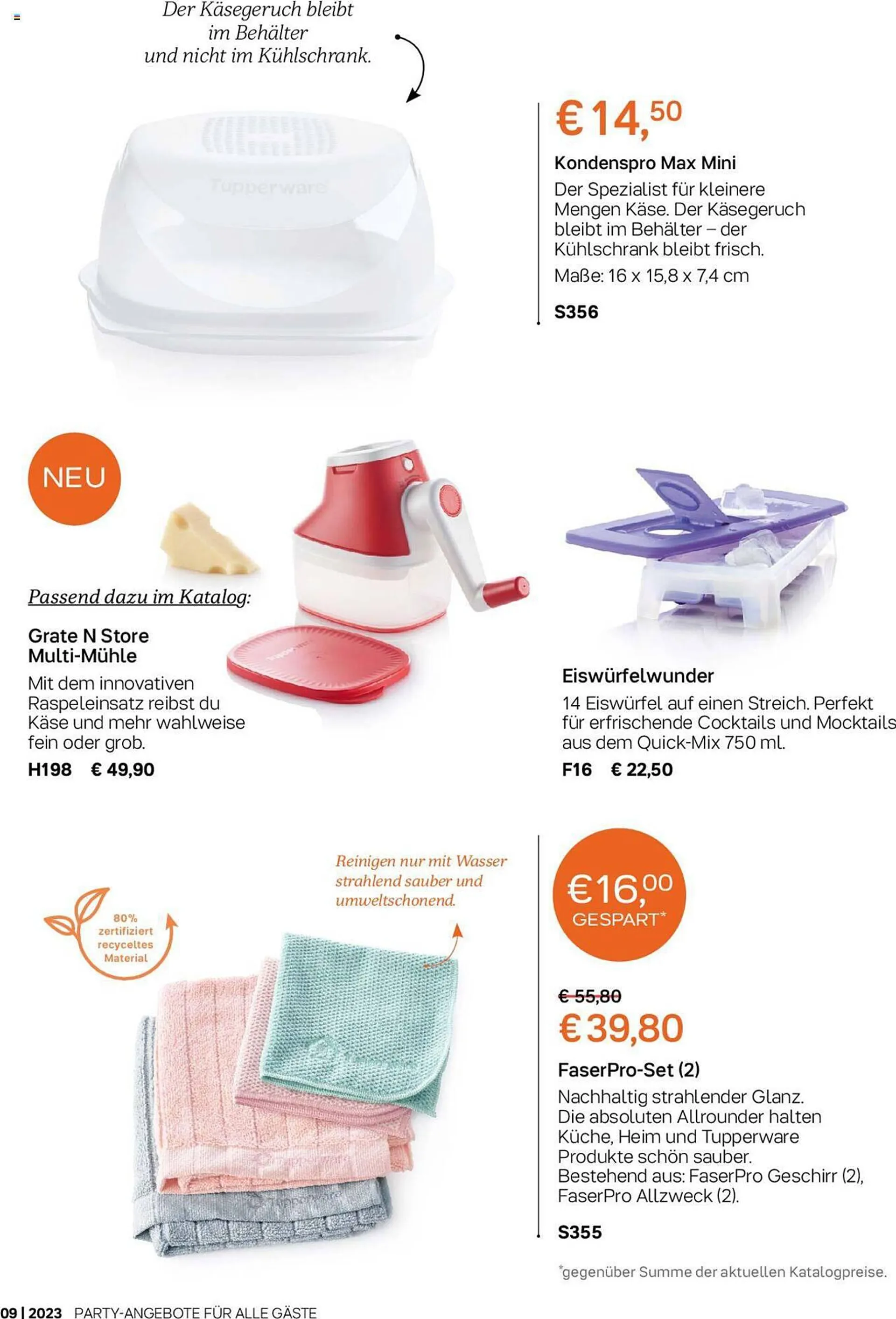 Tupperware Flugblatt von 4. September bis 1. Oktober 2023 - Flugblätt seite  5