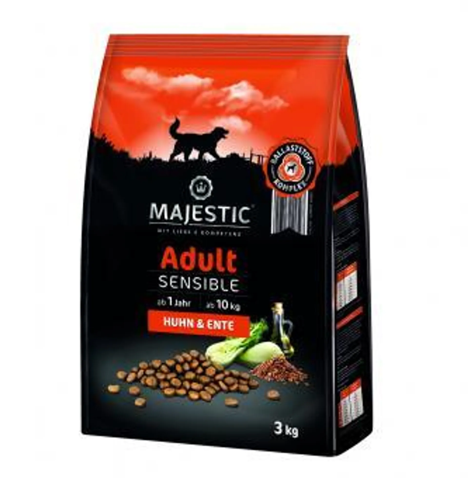 MAJESTIC Adult Sensible 3 kg mit Huhn und Ente