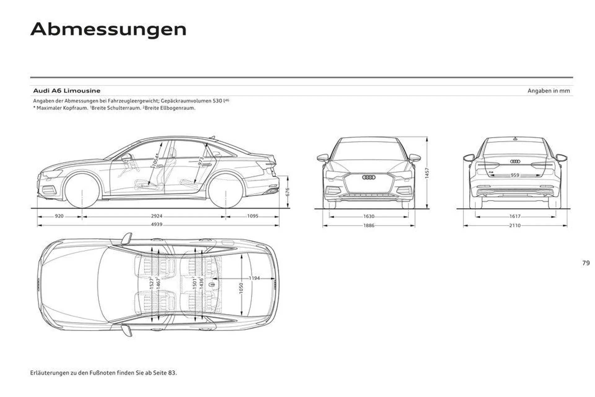 Audi A6 Limousine von 2. November bis 2. November 2024 - Flugblätt seite  83