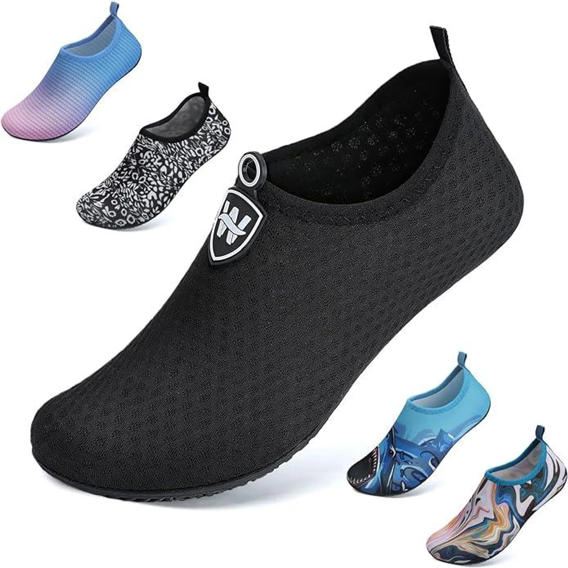 WateLves Badeschuhe Herren Damen Wasserschuhe Strandschuhe Schwimmschuhe Aquaschuhe Schnell Trocknend Barfußschuhe Breathable Surfschuhe Unisex Beach Pool Yoga