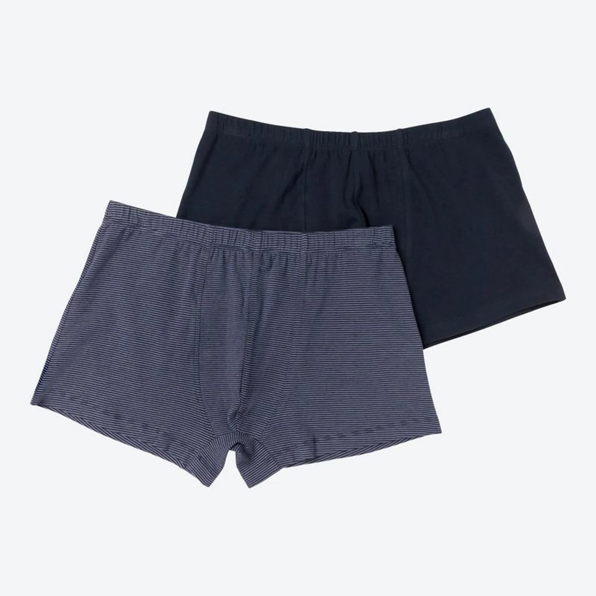 Herren-Retroshorts mit Ringelmuster, 2er-Pack