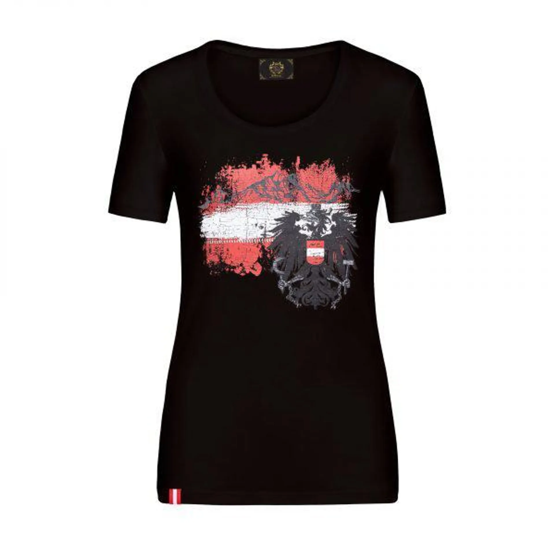 Damen T-Shirt “Österreich”, Schwarz