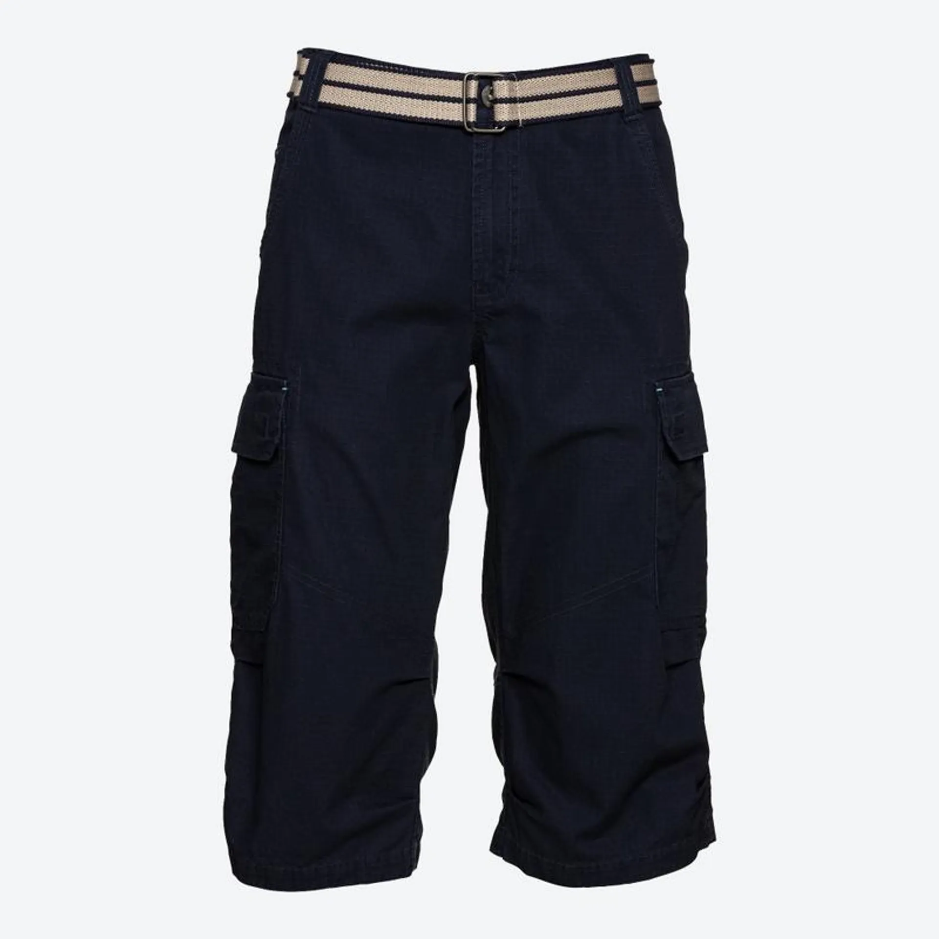 Herren-Bermudas mit gestreiftem Gürtel