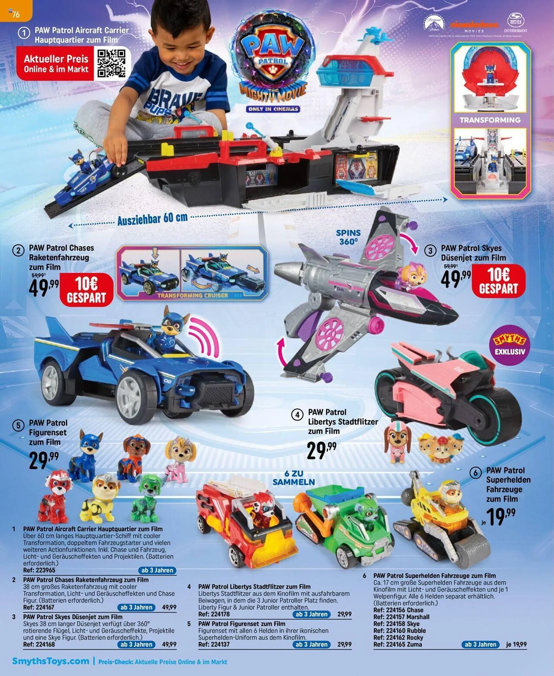 Smyths Toys Flugblatt von 29. September bis 14. Dezember 2023 - Flugblätt seite  76