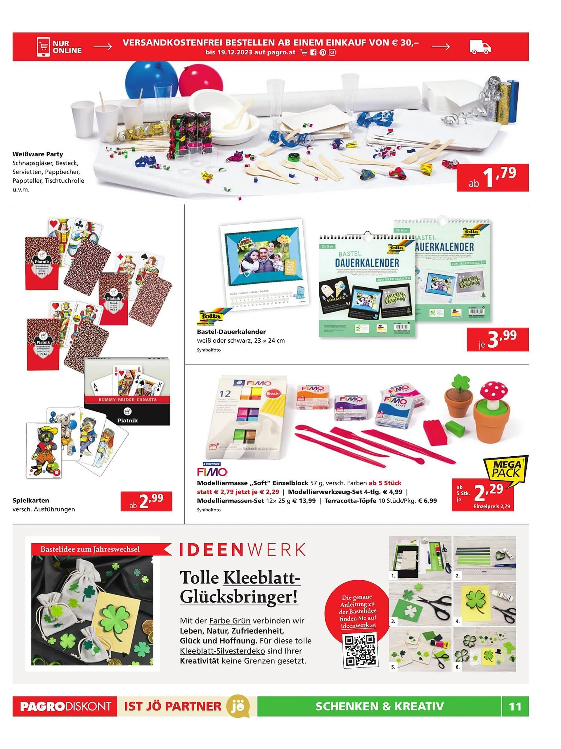 Pagro Diskont Flugblatt von 7. Dezember bis 13. Dezember 2023 - Flugblätt seite  11