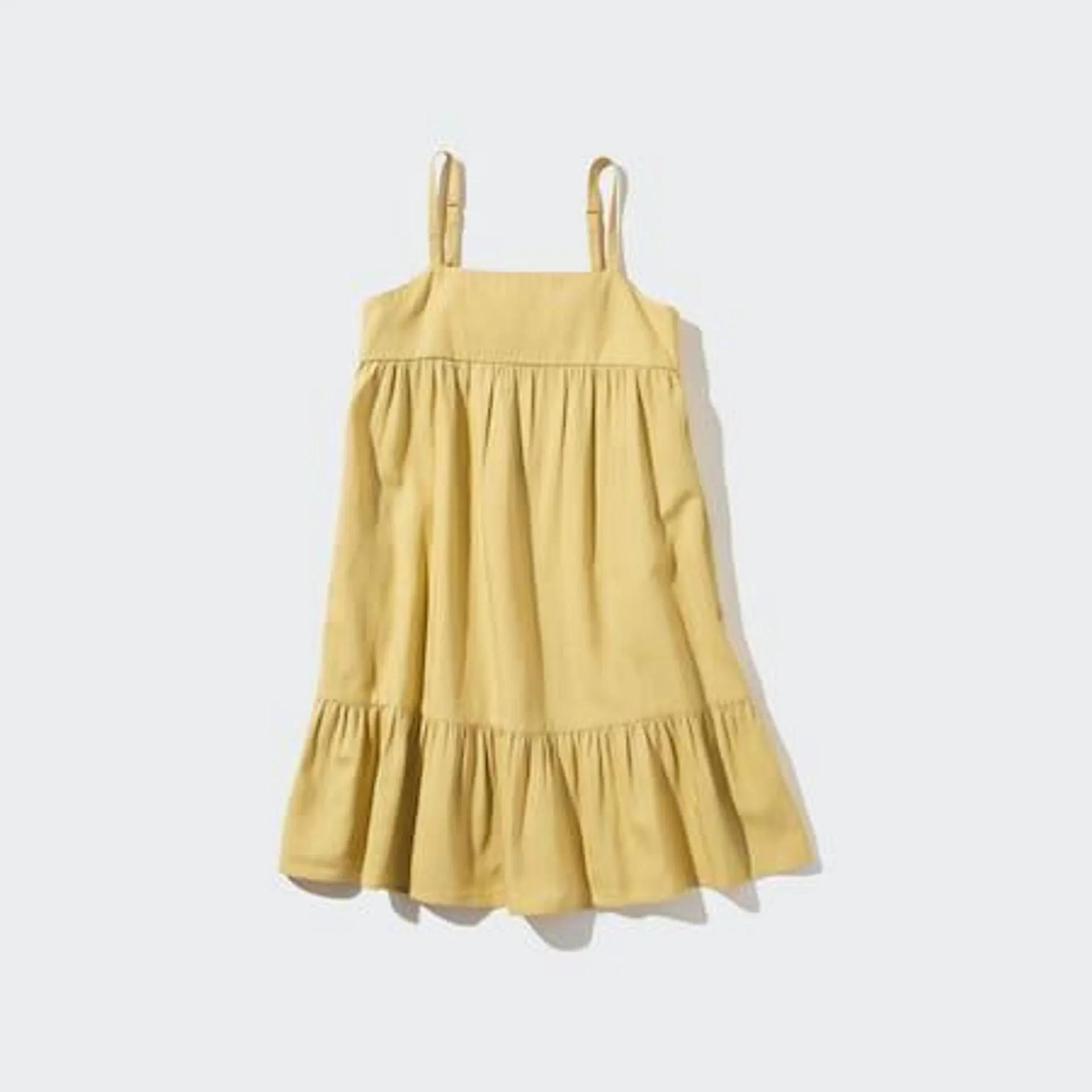 Girls Linen Blend Camisole Dress