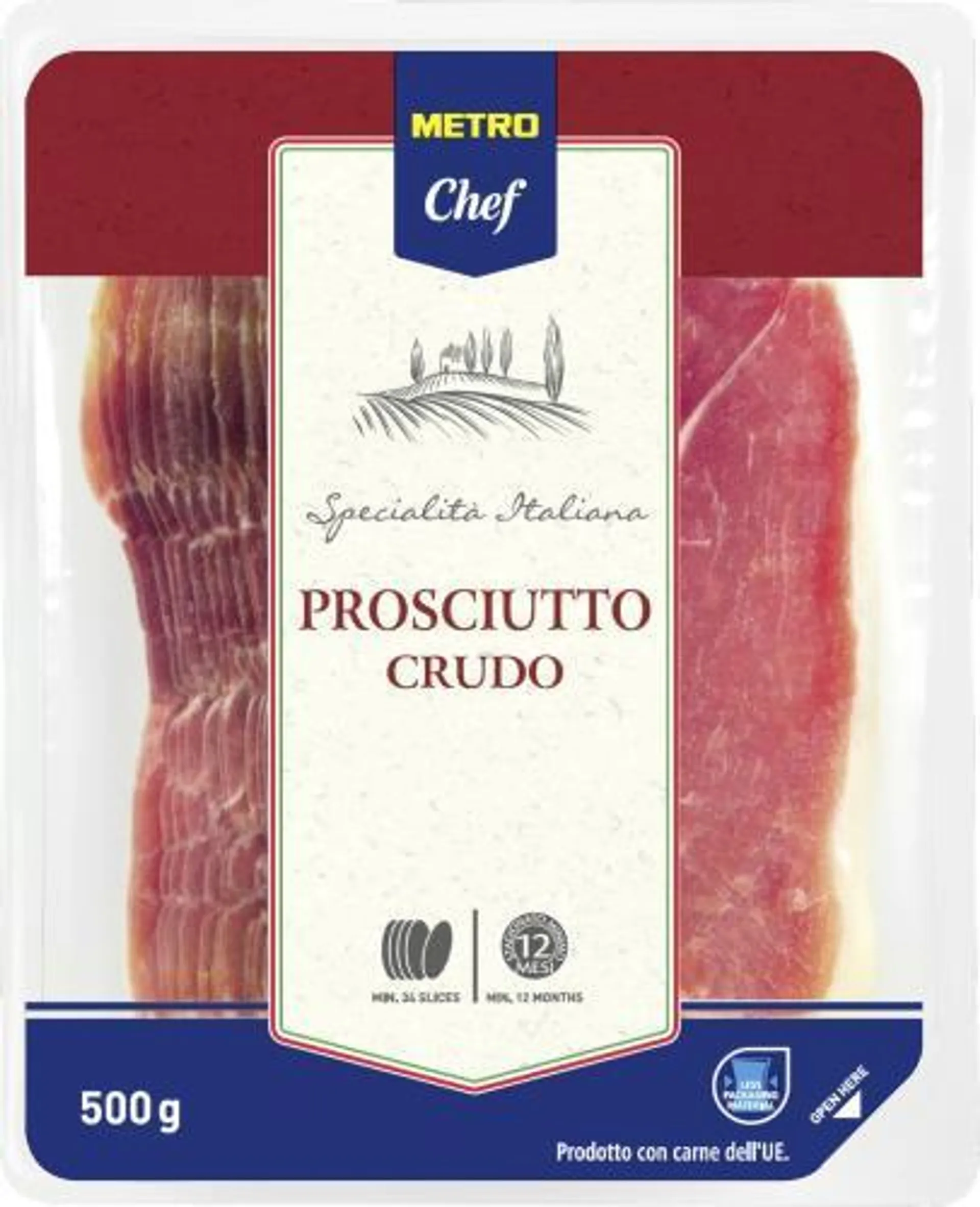 Prosciutto Crudo geschnitten