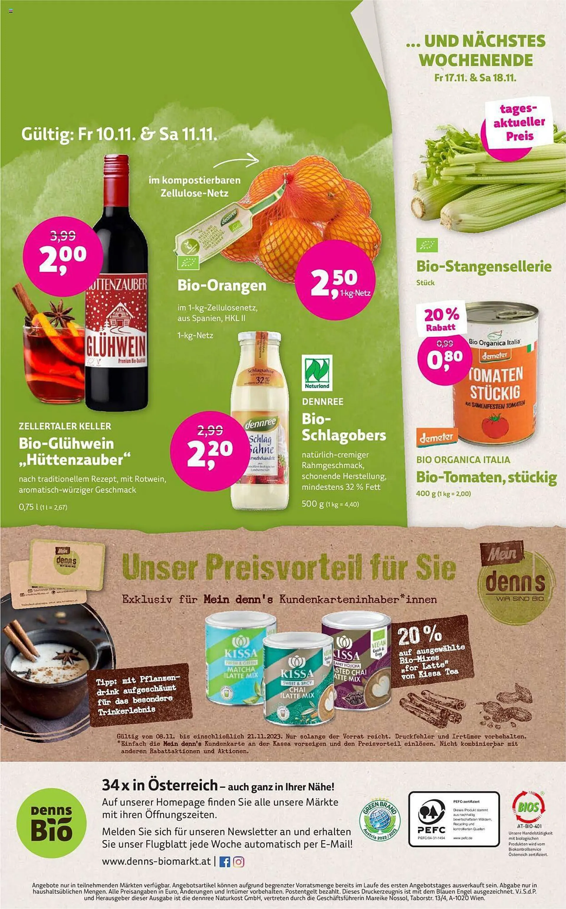 Denn's Biomarkt Flugblatt von 8. November bis 21. November 2023 - Flugblätt seite  16