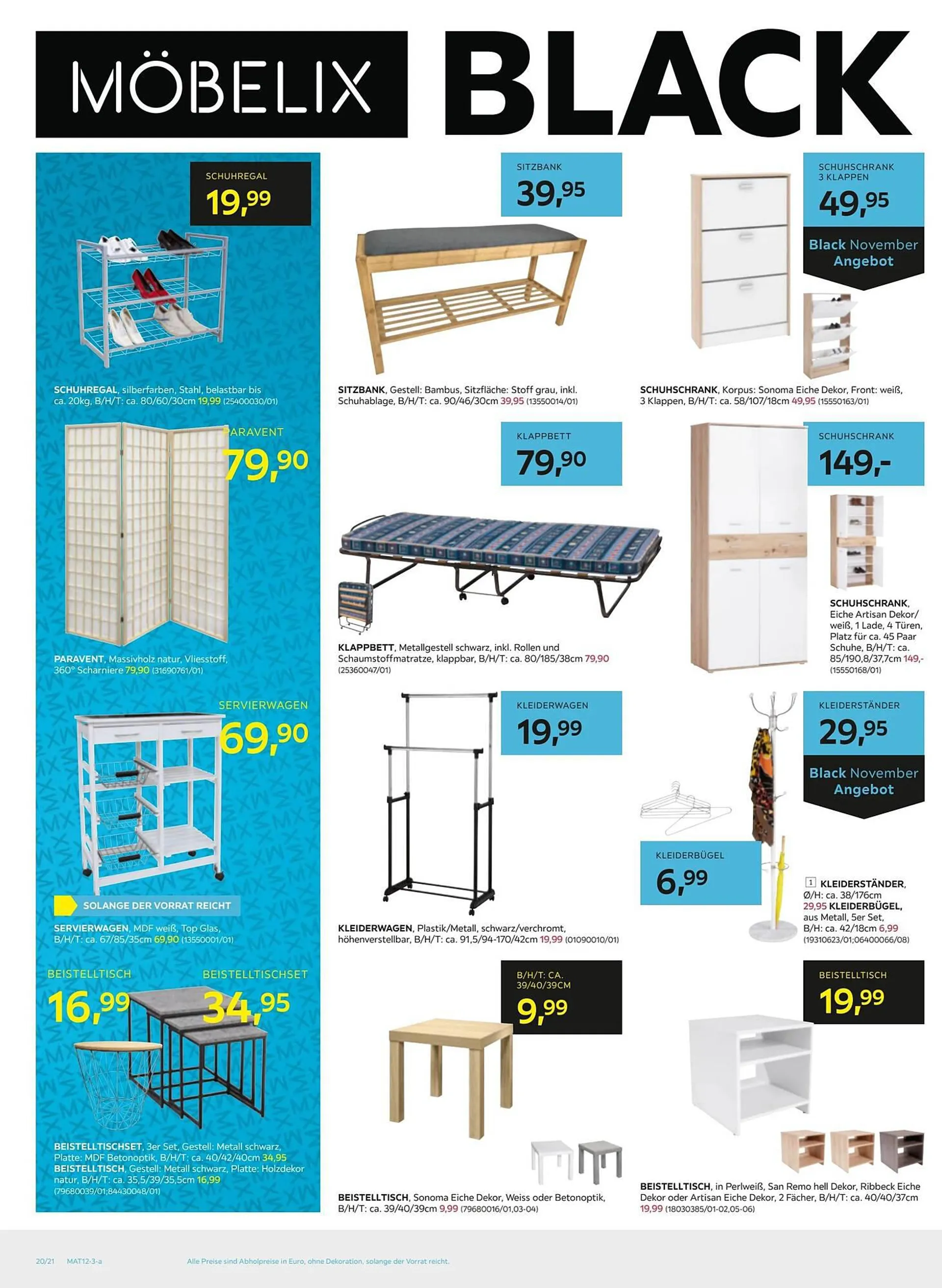 Möbelix Flugblatt von 19. November bis 28. November 2023 - Flugblätt seite  20