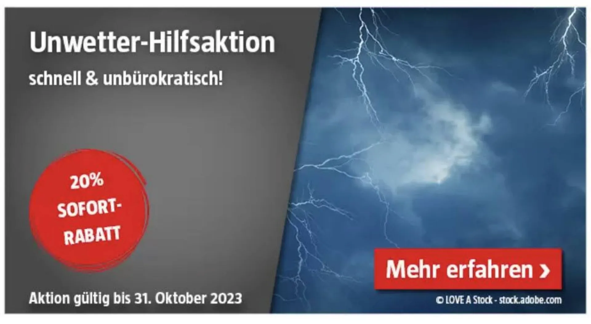 Bauhaus Flugblatt von 30. August bis 31. Oktober 2023 - Flugblätt seite  1