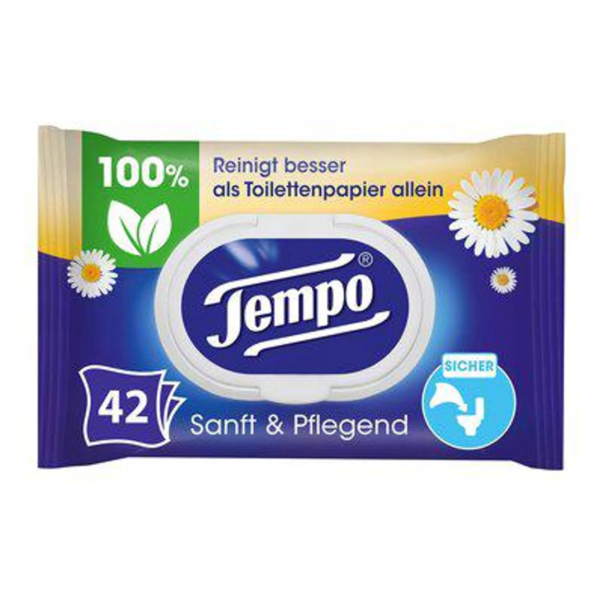 Tempo Sanft & Pflegend Feuchte Toilettentücher