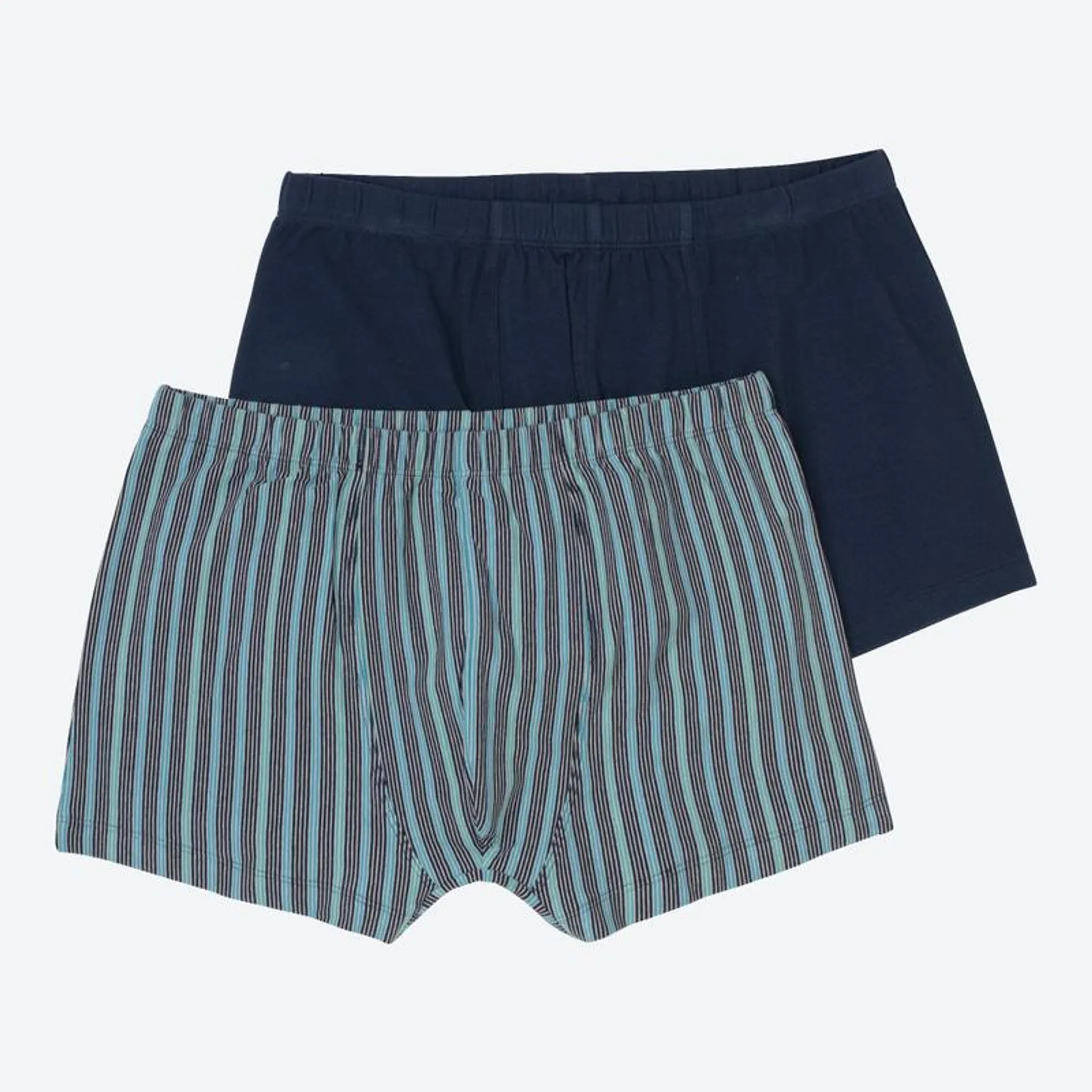 Herren-Retroshorts mit Längsstreifen, 2er-Pack