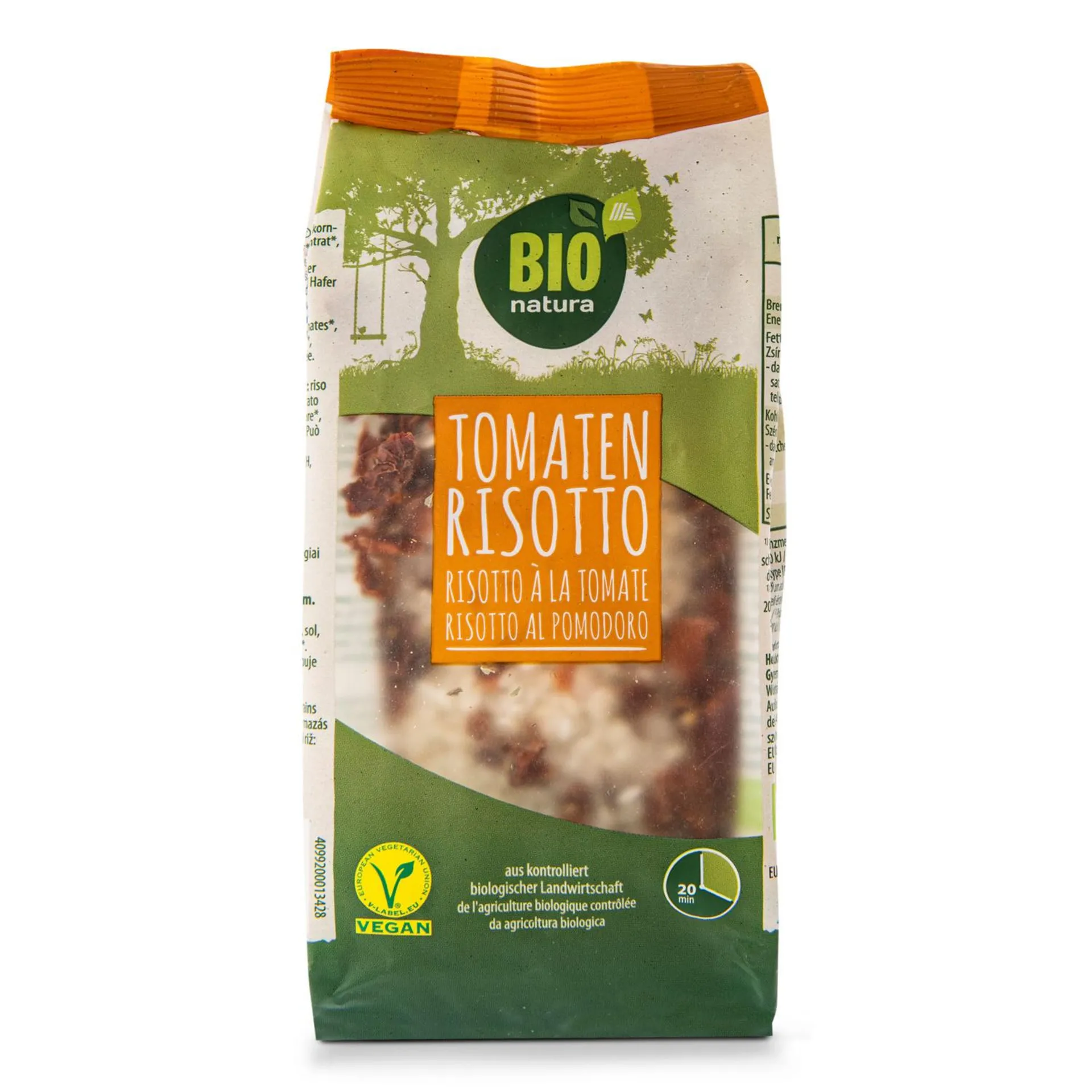 BIO NATURA BIO vegetarisches Gericht, Tomatenrisotto