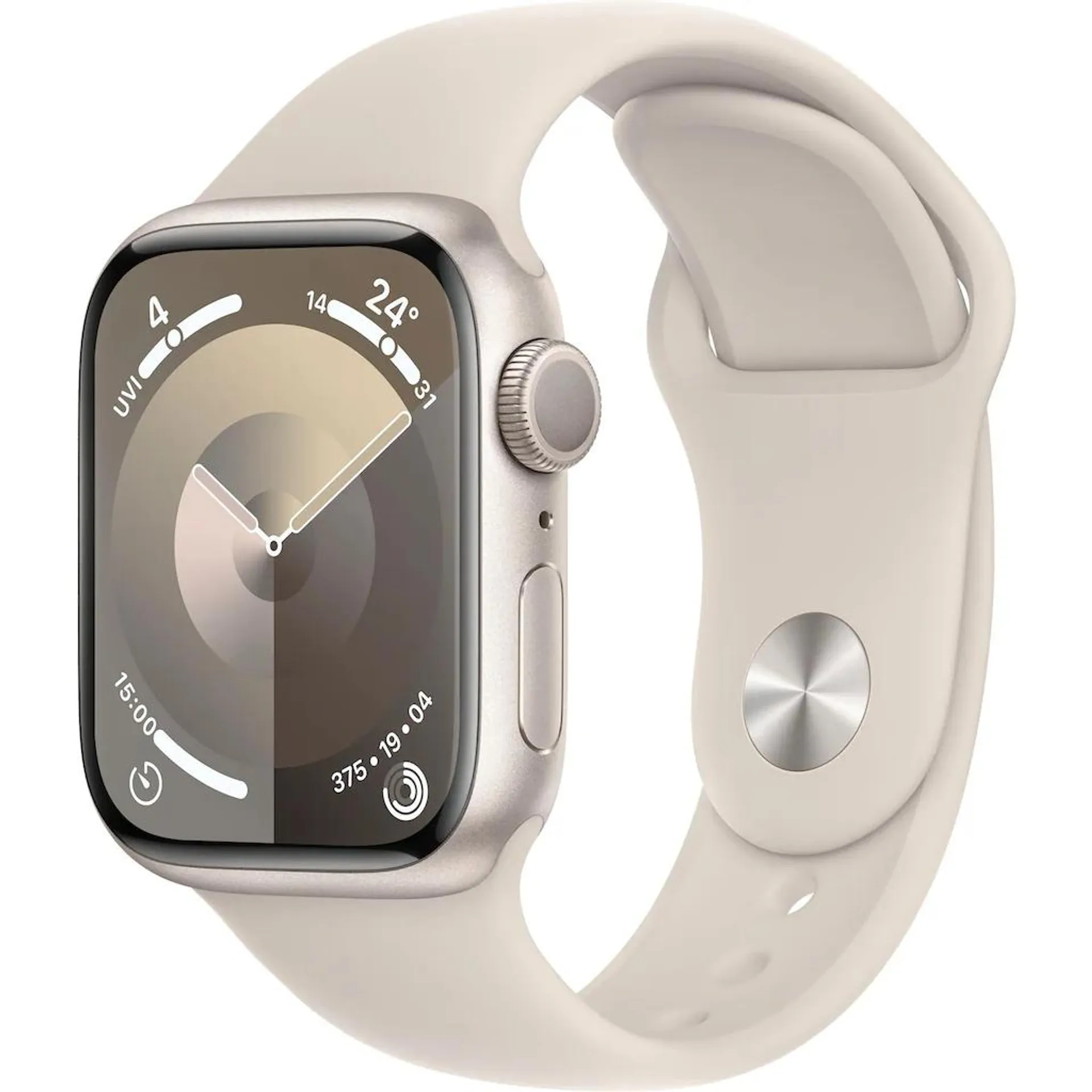 Apple Smartwatch »Watch Series 9 GPS Aluminium 41mm M/L«, (Watch OS 10 Sport Band)