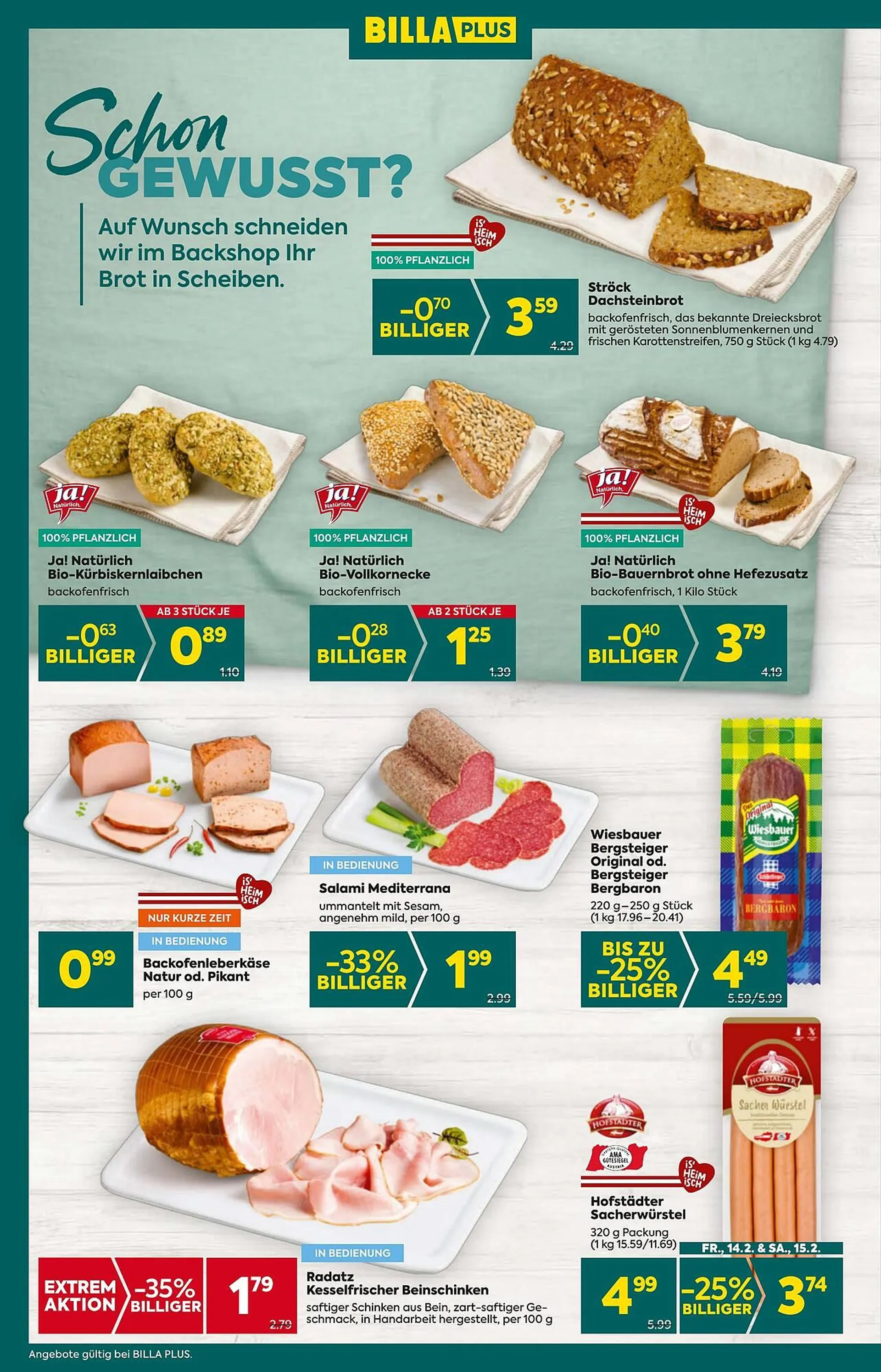 Billa Flugblatt von 13. Februar bis 19. Februar 2025 - Flugblätt seite  10