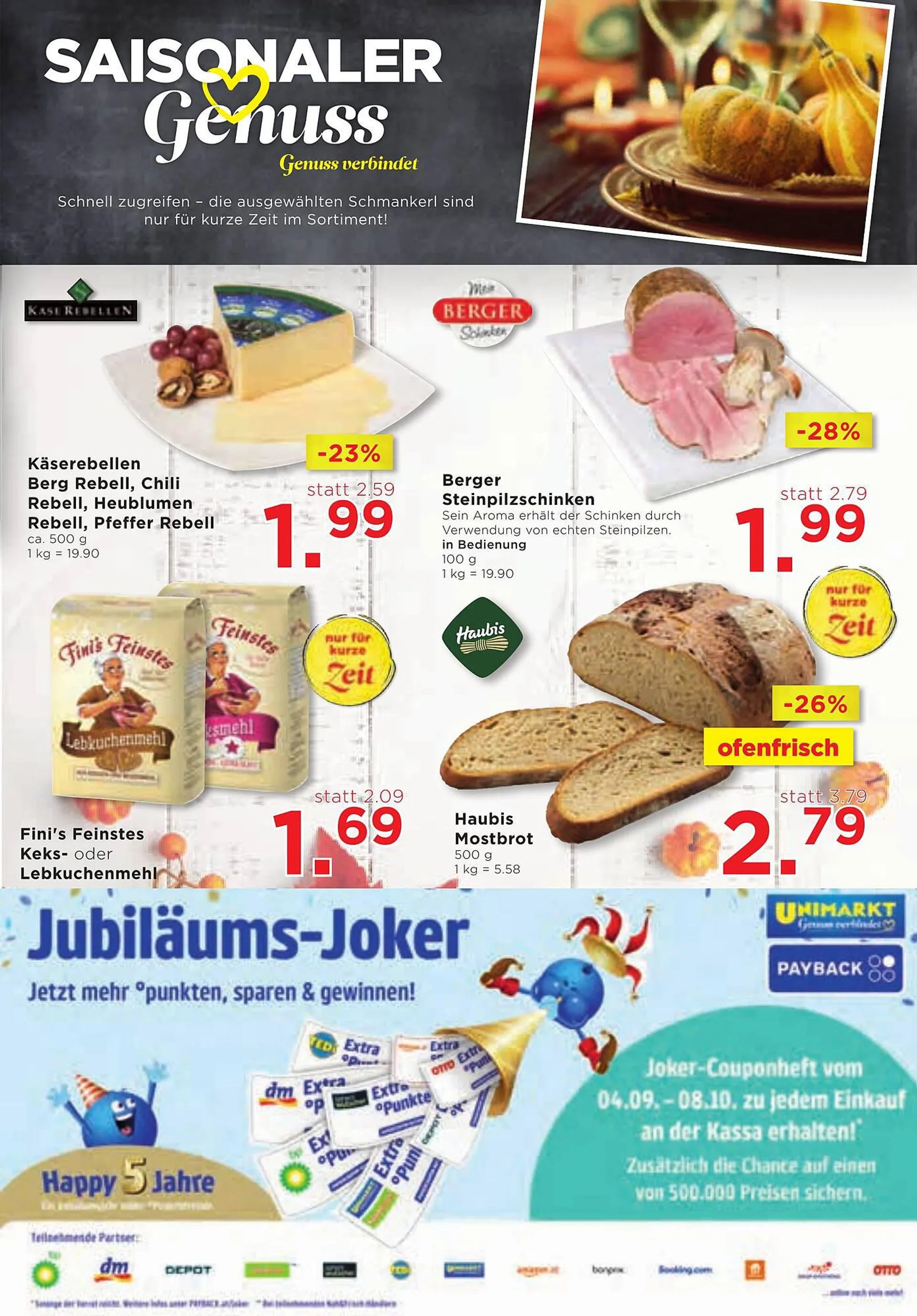 Unimarkt Flugblatt von 20. September bis 26. September 2023 - Flugblätt seite  5