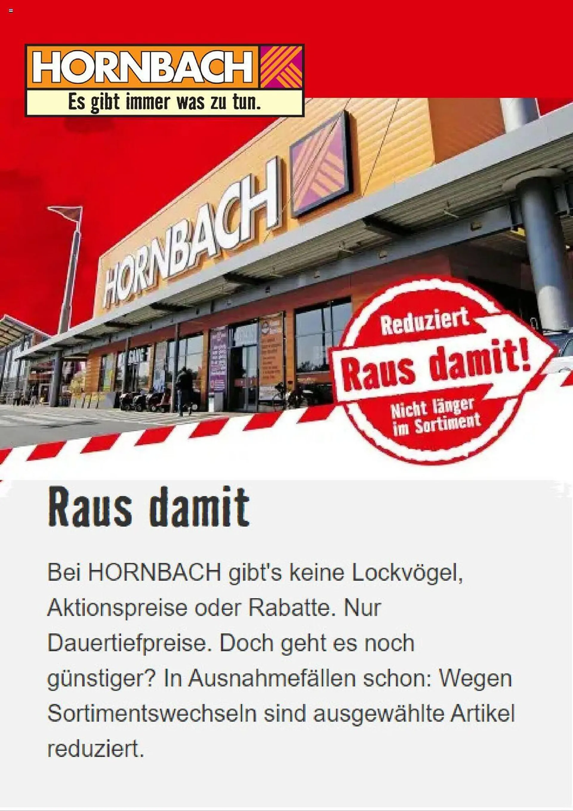 Hornbach Flugblatt - 1