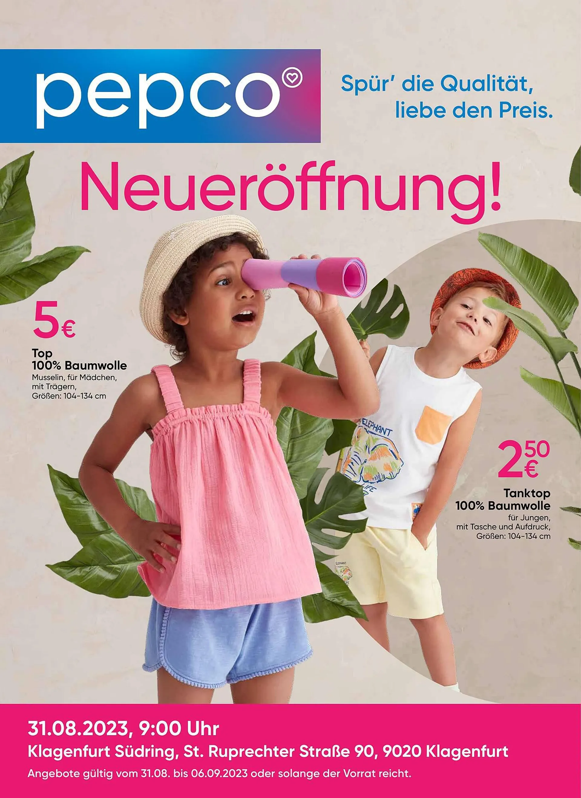 Pepco Flugblatt von 31. August bis 6. September 2023 - Flugblätt seite  1
