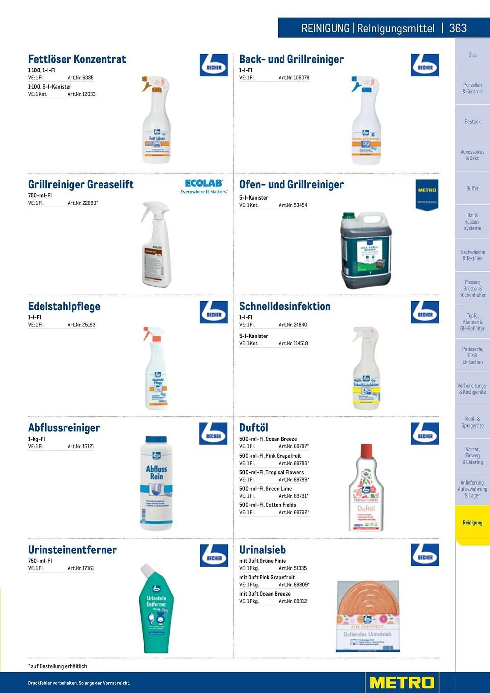 Metro Flugblatt von 22. Dezember bis 30. September 2024 - Flugblätt seite  363