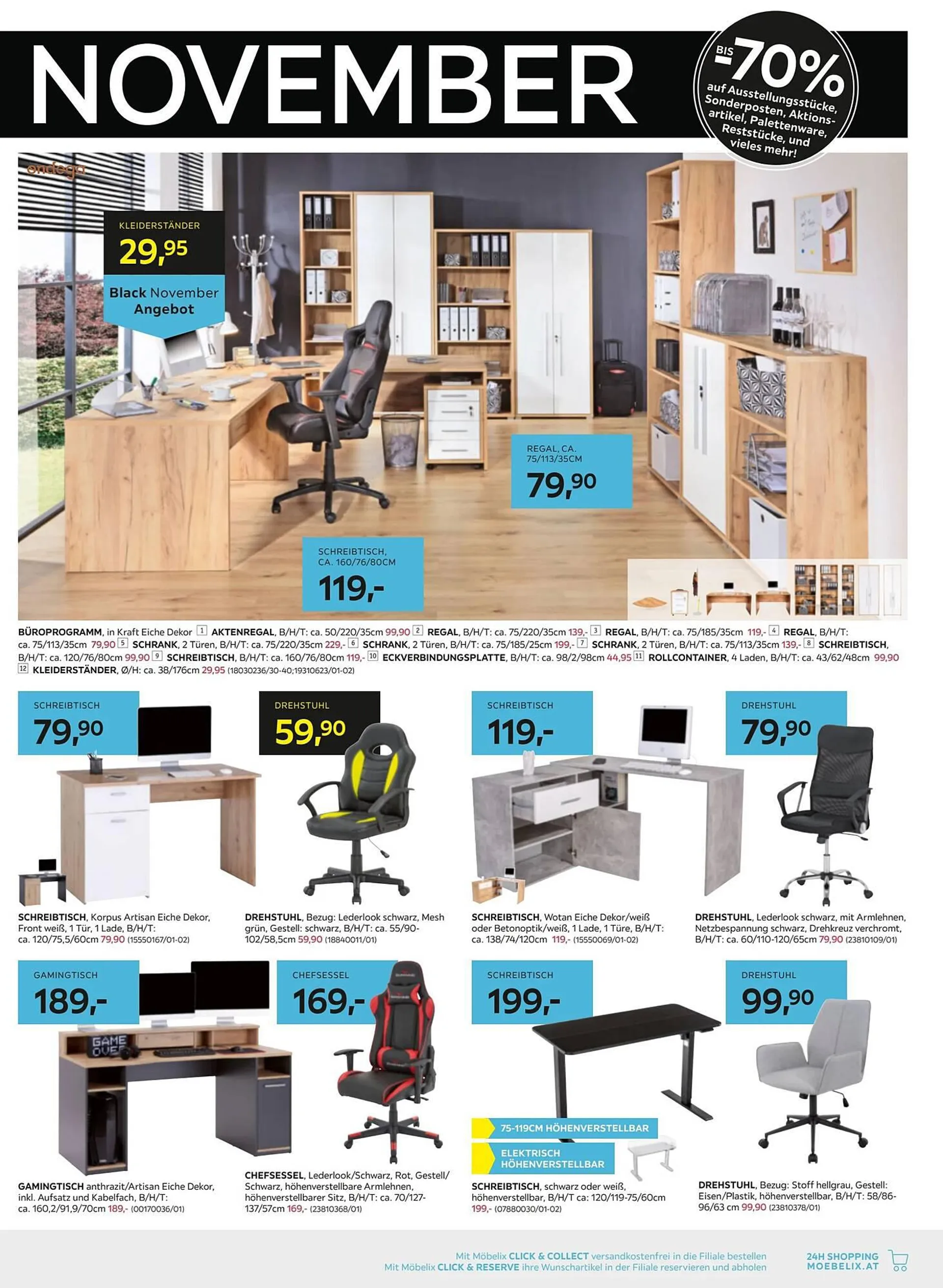 Möbelix Flugblatt von 19. November bis 28. November 2023 - Flugblätt seite  23