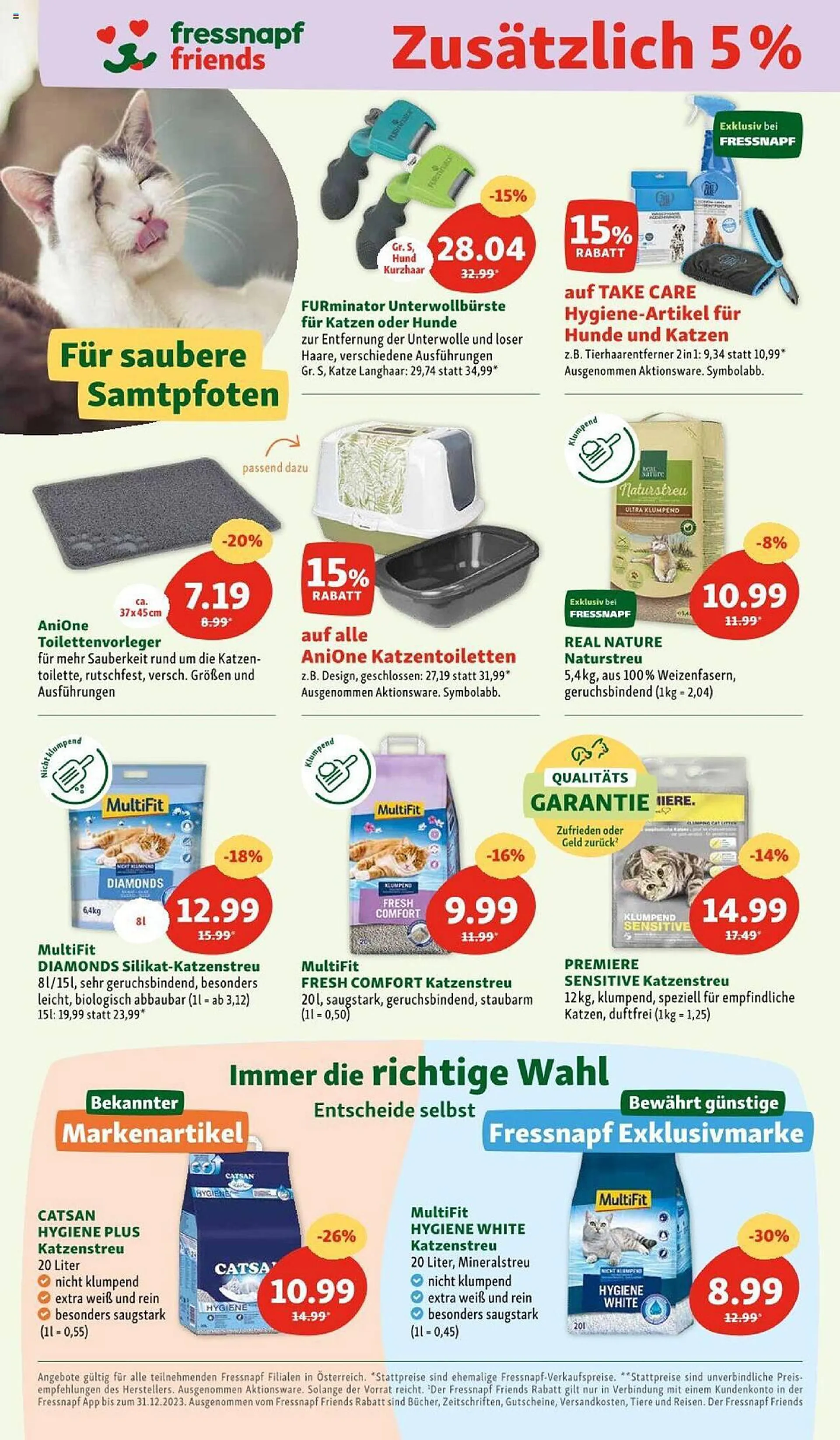 Fressnapf Flugblatt von 5. September bis 9. September 2023 - Flugblätt seite  6