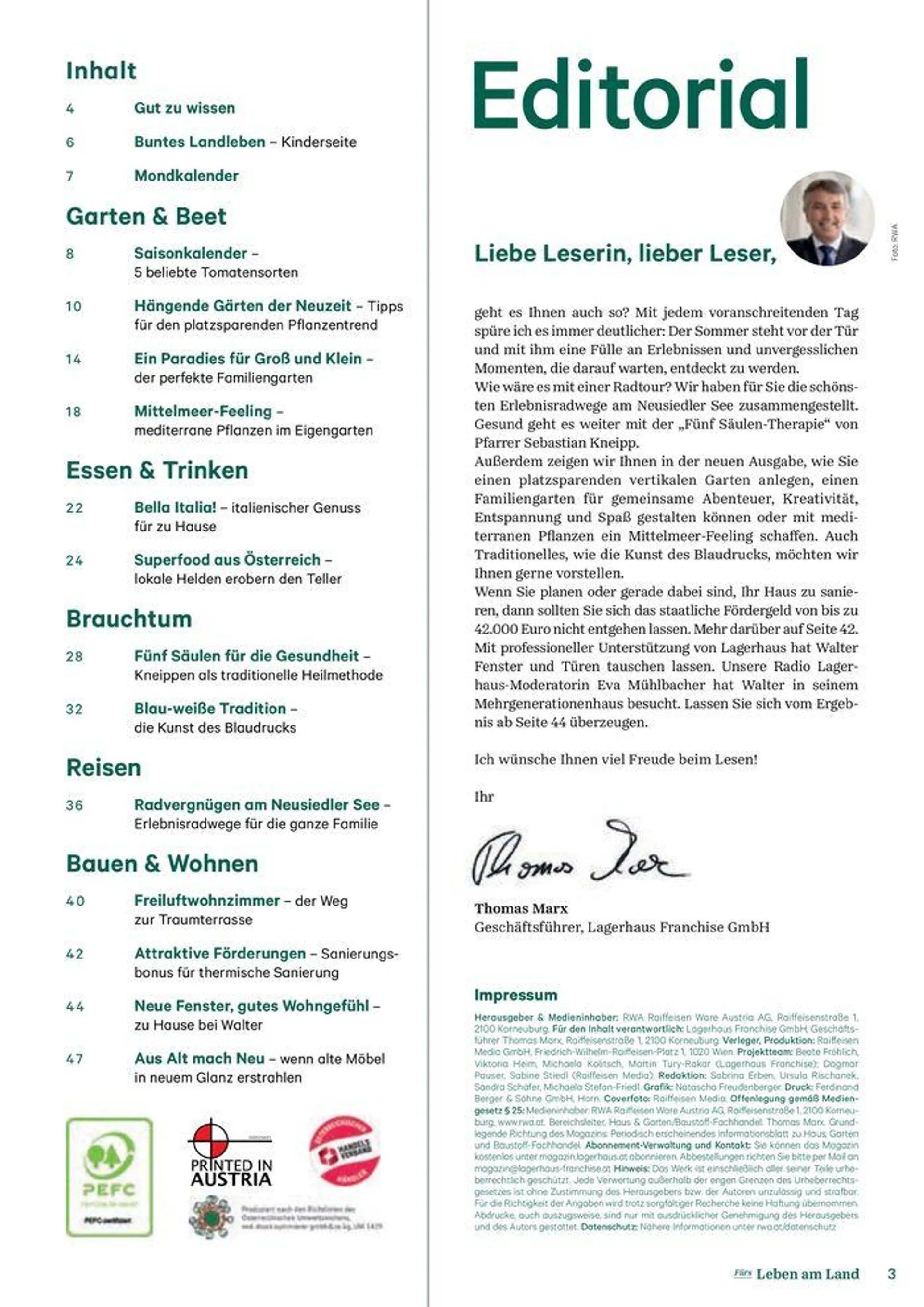 No. 2 - Lagerhaus Magazine 2024 von 17. Mai bis 31. Dezember 2024 - Flugblätt seite  3