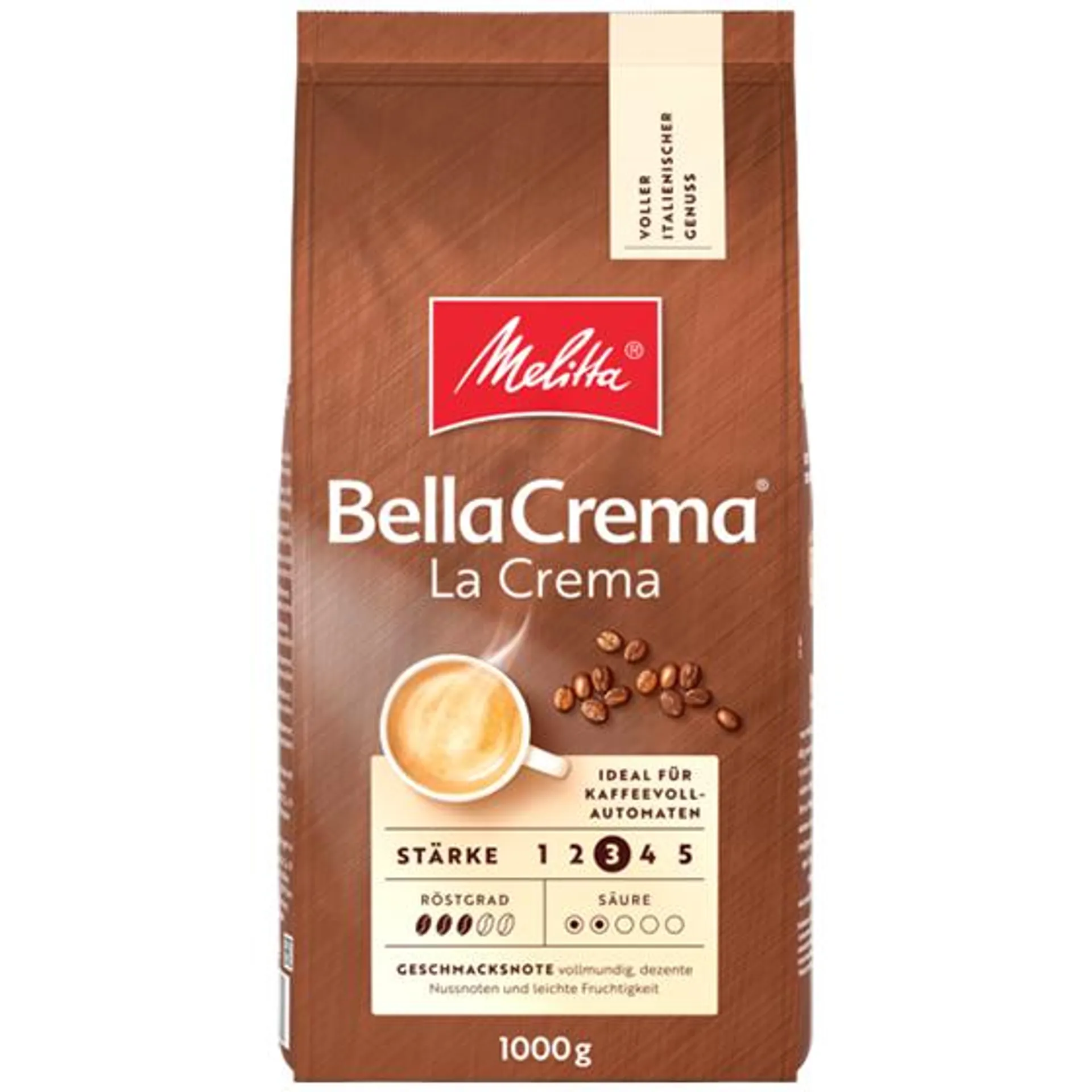 Melitta® BellaCrema® LaCrema, Kaffeebohnen, 1000g