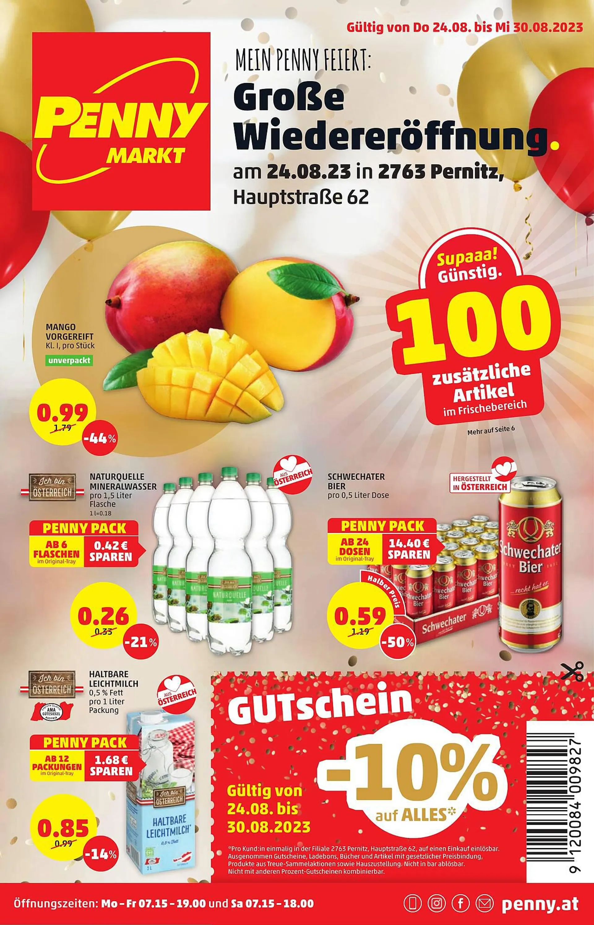 PENNY Flugblatt von 24. August bis 30. August 2023 - Flugblätt seite  1