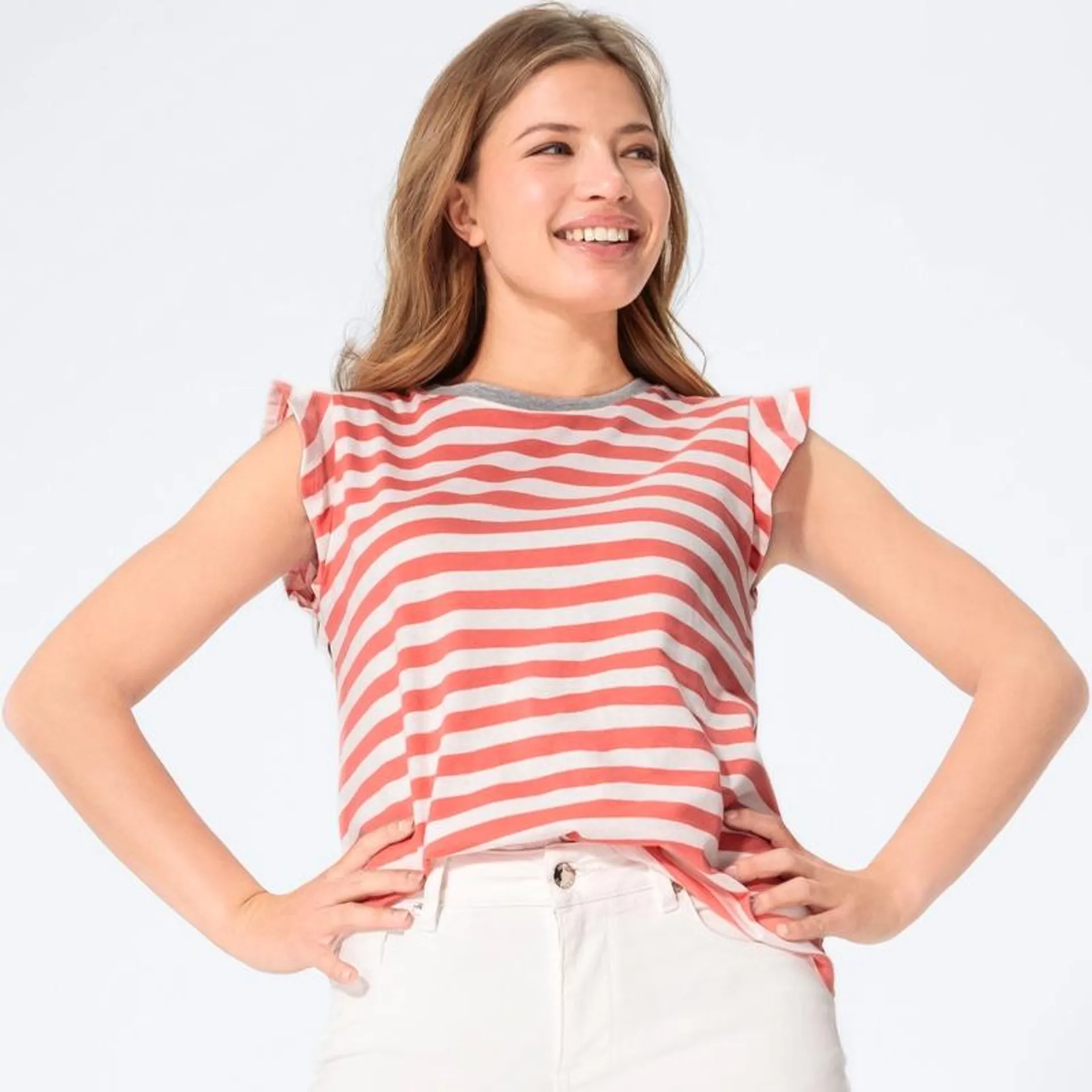 Damen-T-Shirt mit Flügelärmeln