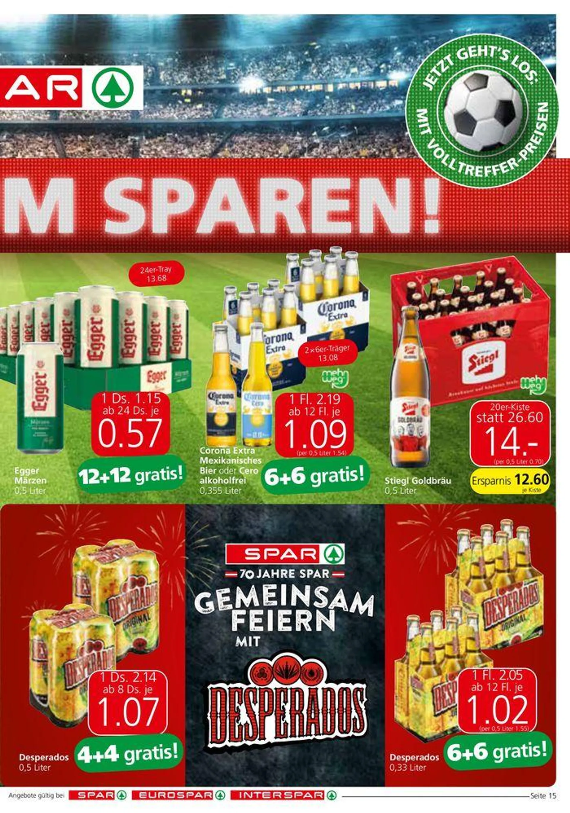 Spar flugblatt von 19. Juni bis 3. Juli 2024 - Flugblätt seite  15
