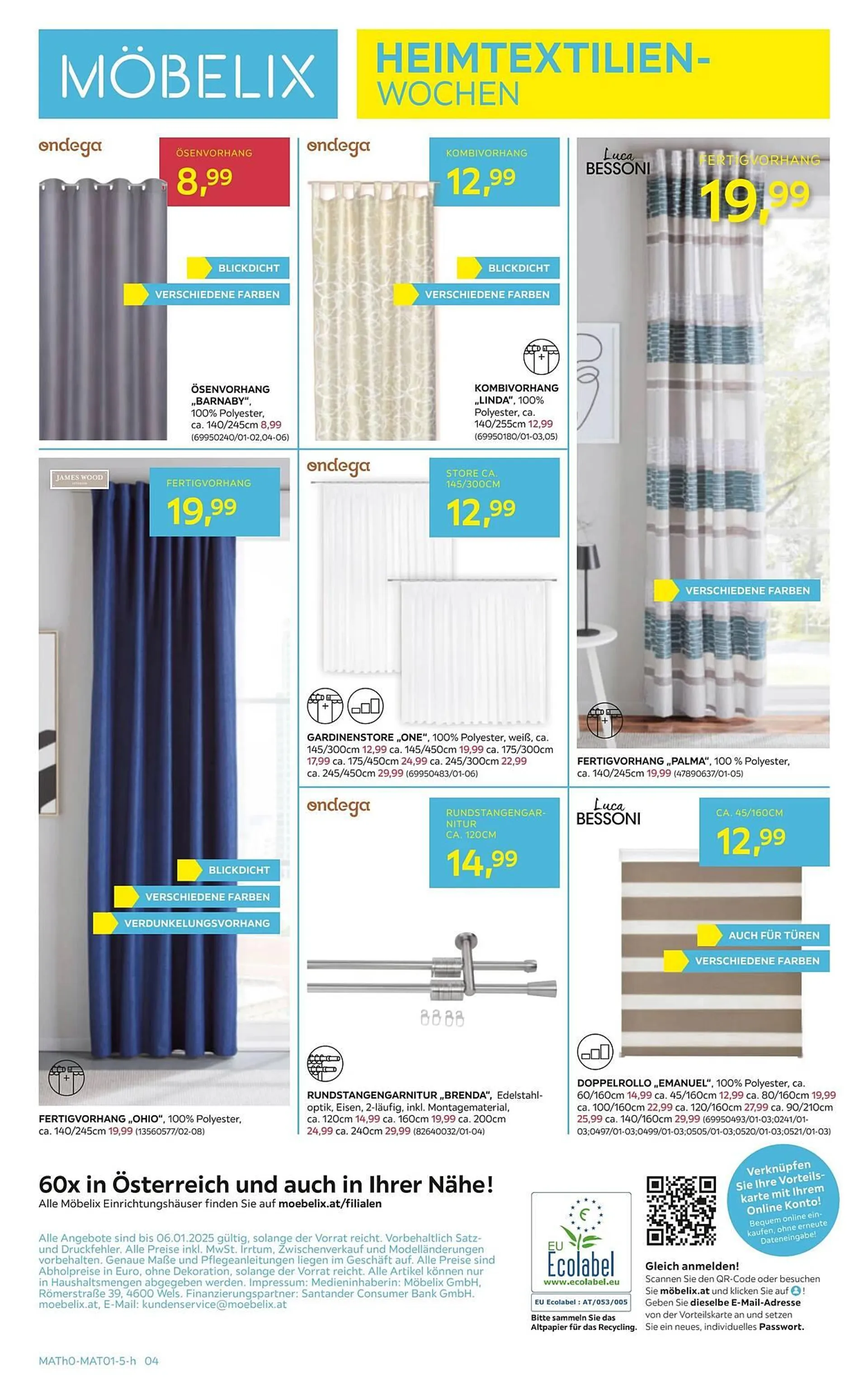 Möbelix Flugblatt von 23. Dezember bis 7. Jänner 2025 - Flugblätt seite  4