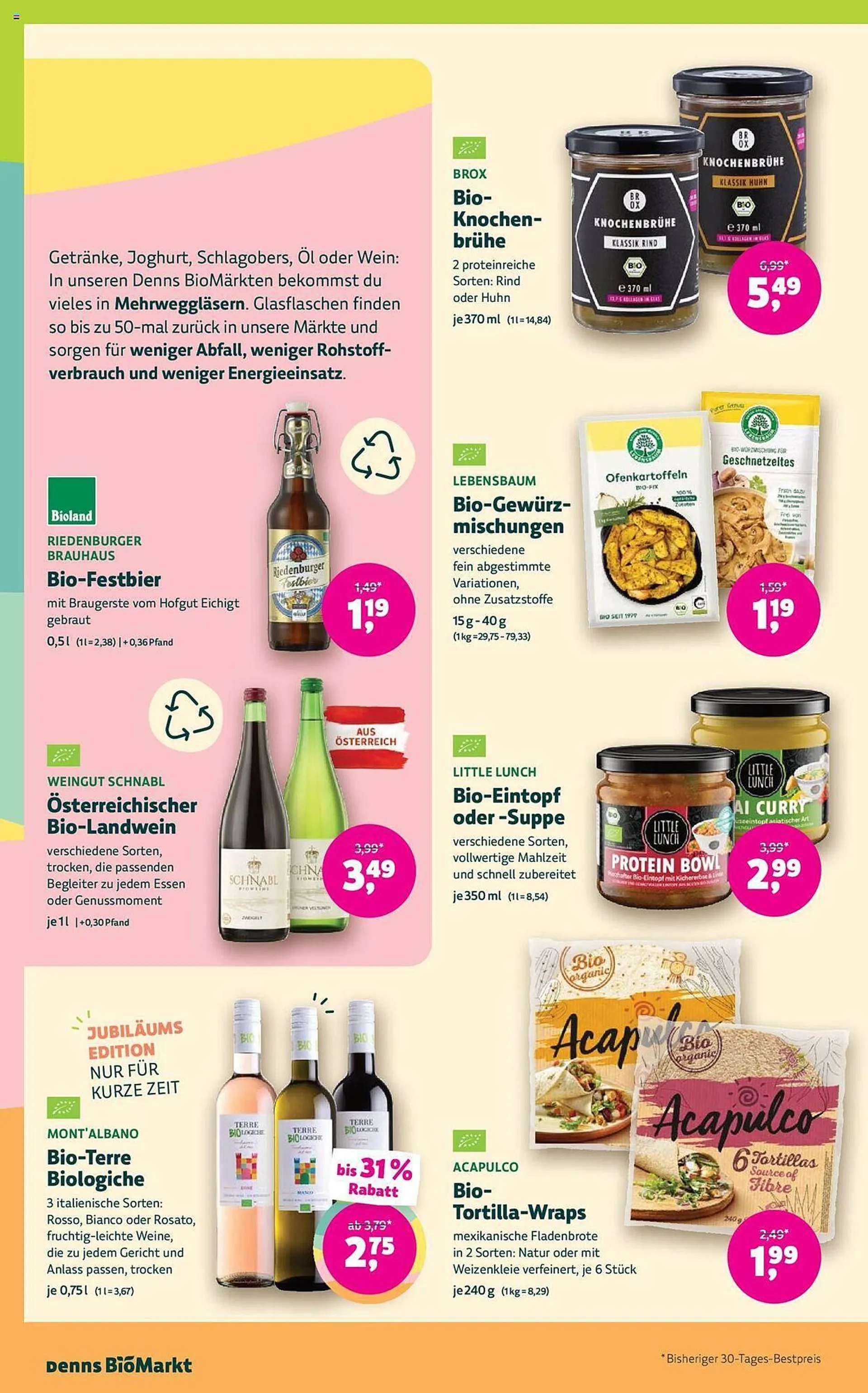 Denn's Biomarkt Flugblatt von 9. Oktober bis 22. Oktober 2024 - Flugblätt seite  10