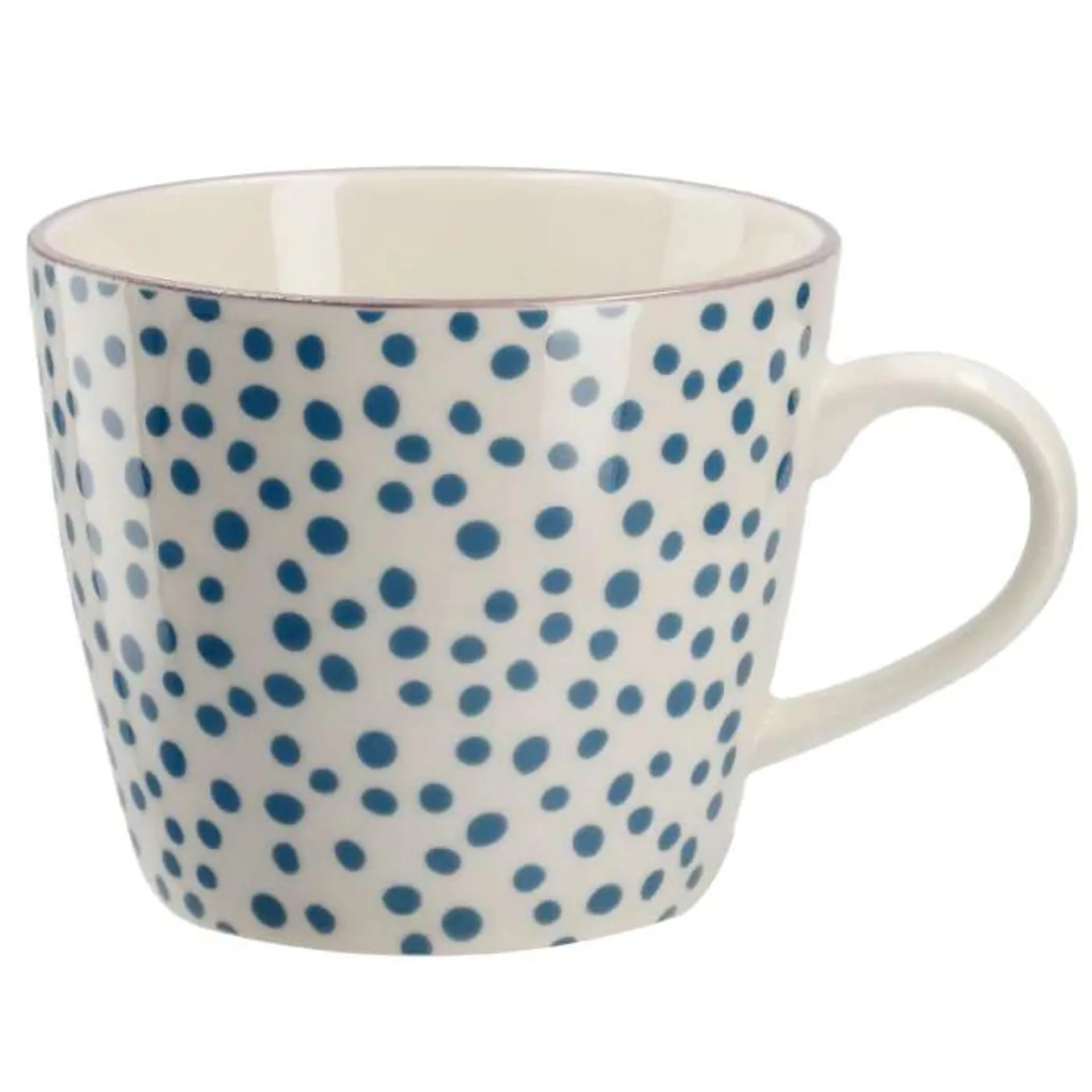 Becher China, blau, Dots, 300 ml